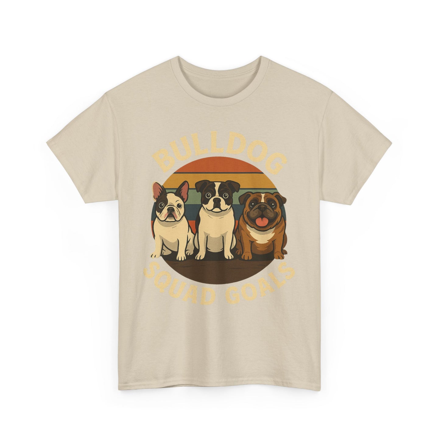 Bulldog Squad Goals Tee, Funny Pet Lovers Shirt, Unisex Cotton Tee, Dog Lover Gift, Bulldog Appreciation T-Shirt