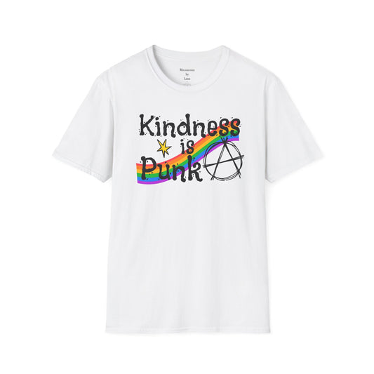Kindness is Punk T_shirt, design by Moonwoven by Luna