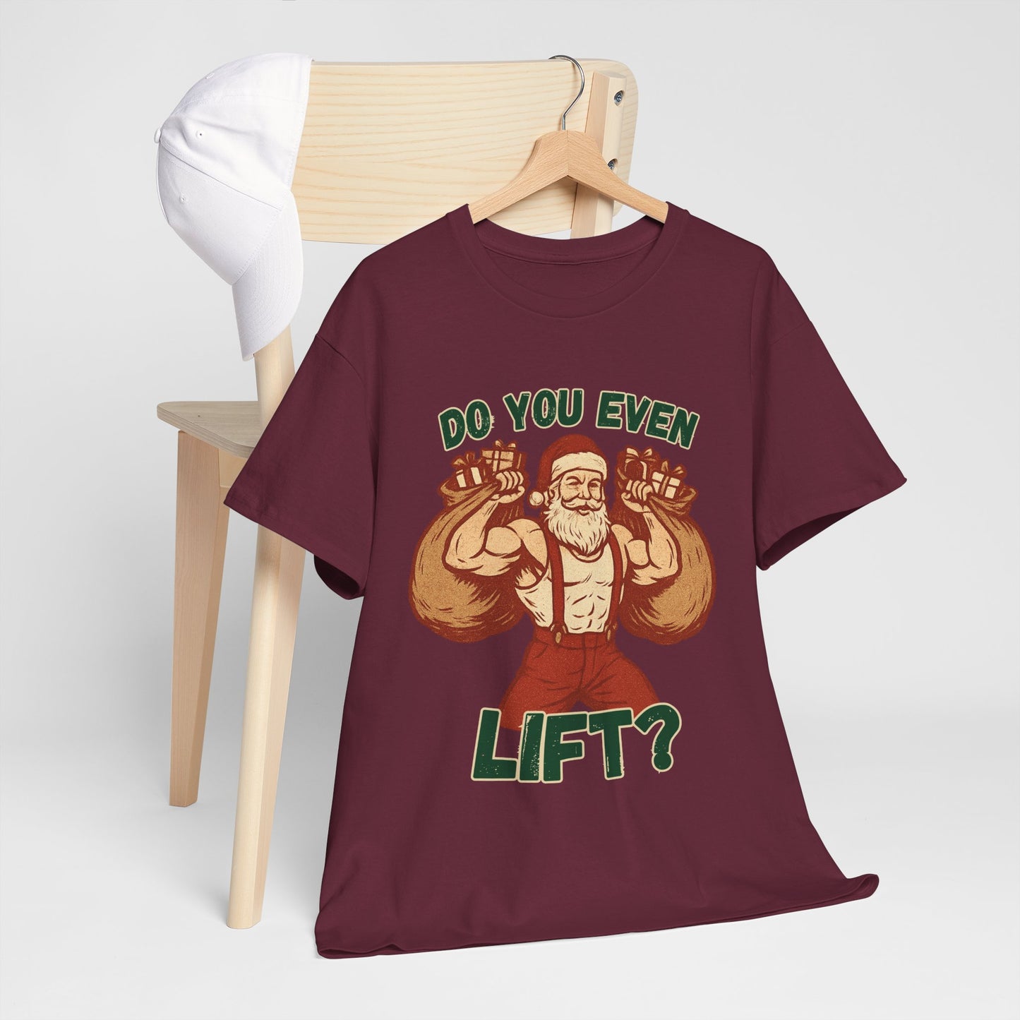 Santa Claus Do you even Lift? Body builders christmas shirt