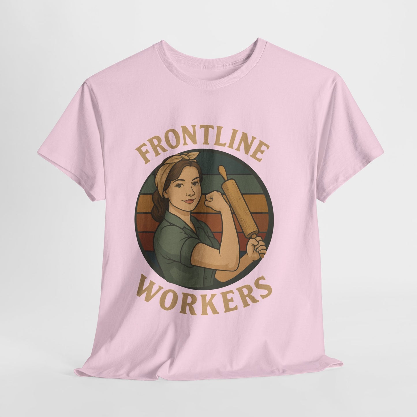 Frontline Workers Unisex Heavy Cotton Tee, Support Essential Workers Shirt, Gratitude Apparel, Healthcare Hero Gift, Everyday Comfort Tee