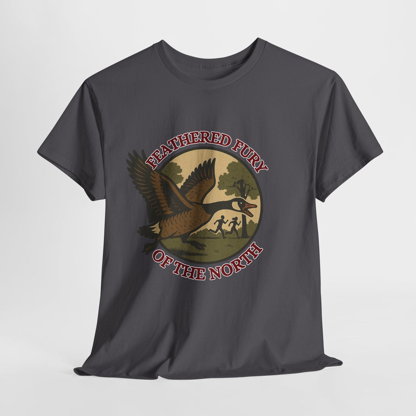 Feathered Fury of the North T-Shirt, Nature Lover Tee, Unisex Cotton Shirt, Outdoor Adventure Wear, Wildlife Enthusiast Gift