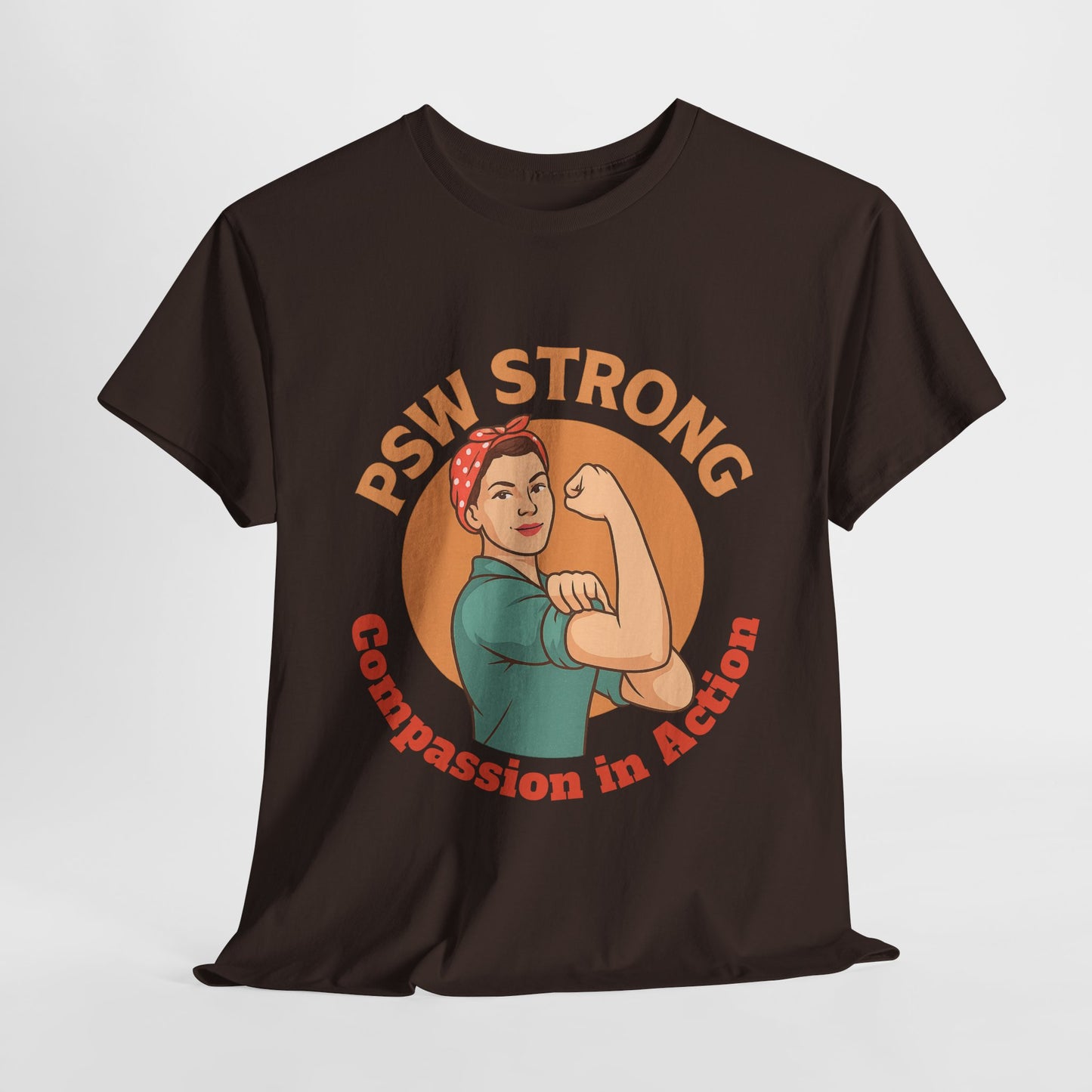 T-Shirt - PSW Strong Unisex Heavy Cotton Tee for Fitness Enthusiasts and Gym Goers