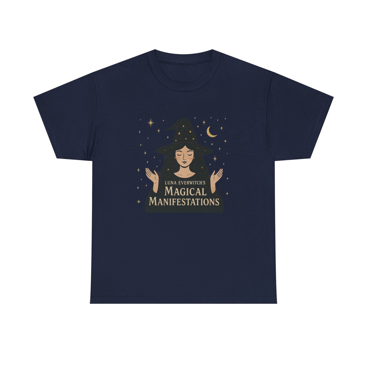 Luna Everwitch’s Magical Manifestations, Vintage Graphic Tee, Unisex Cotton Shirt, Autumn Vibes, Halloween Party Outfit, Comfortable Casual Wear, Perfect Gift