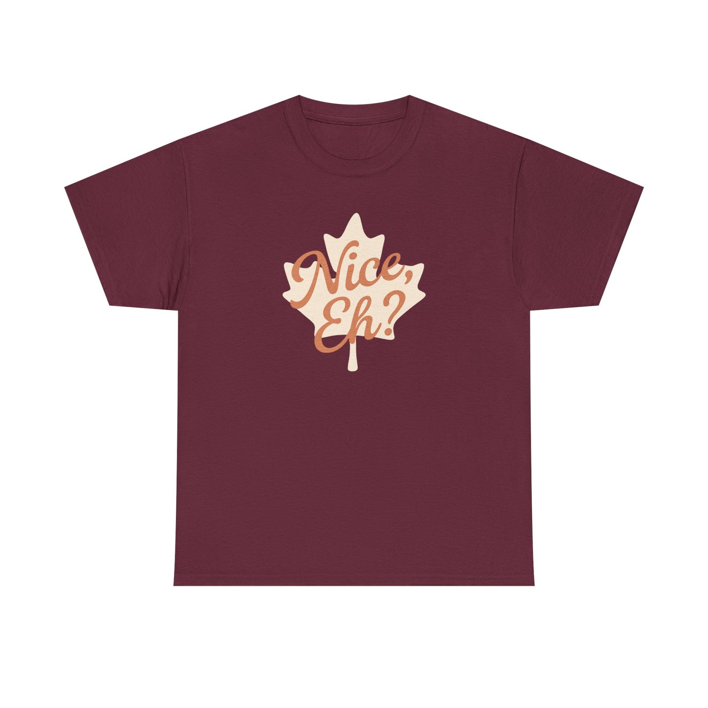 Canadian Leaf Unisex Tee, Nice Eh Party Chill Design by Moonwoven by Luna, Chill Canadian Collection, Gift for Canada Day, Maple Leaf Shirt,