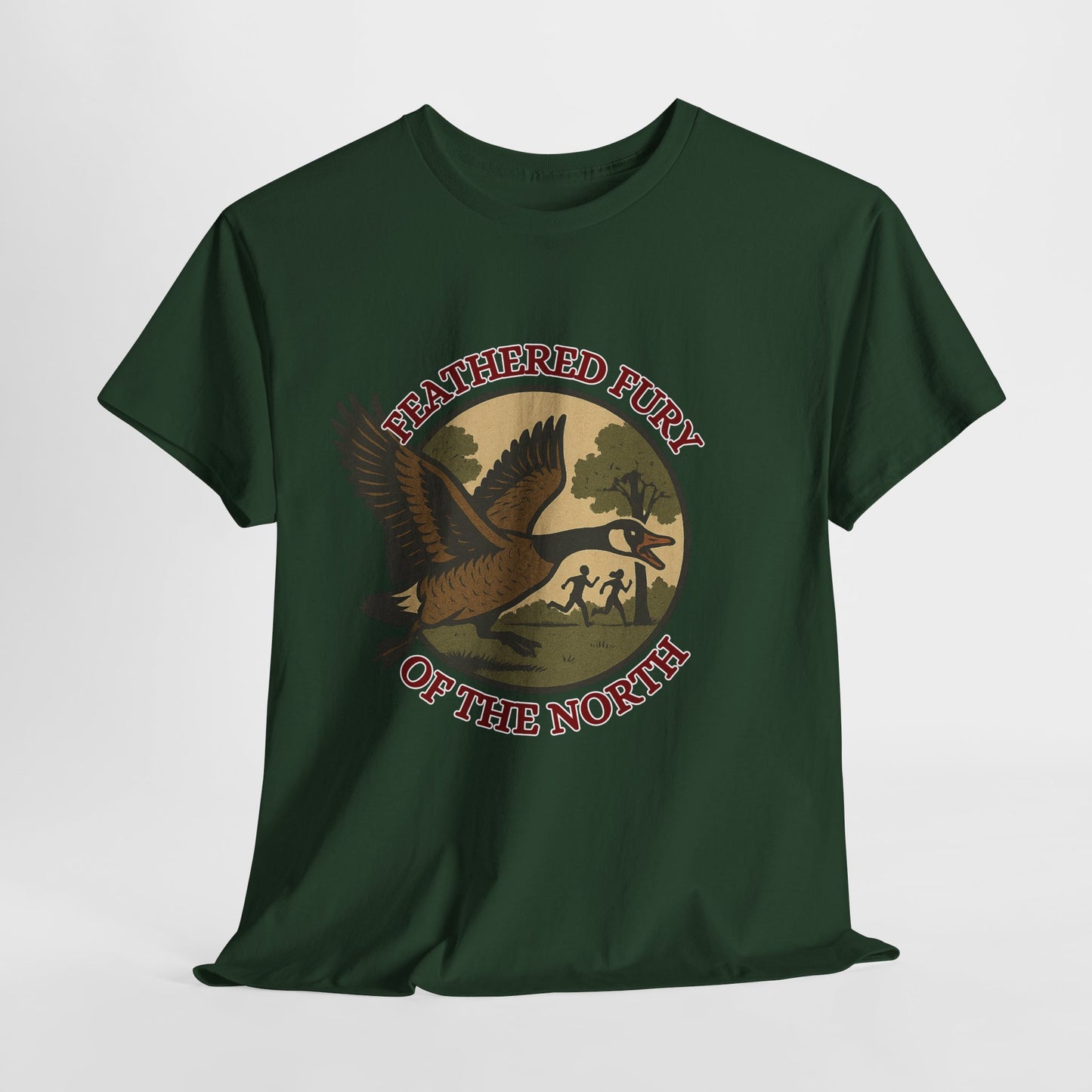 Feathered Fury of the North T-Shirt, Nature Lover Tee, Unisex Cotton Shirt, Outdoor Adventure Wear, Wildlife Enthusiast Gift