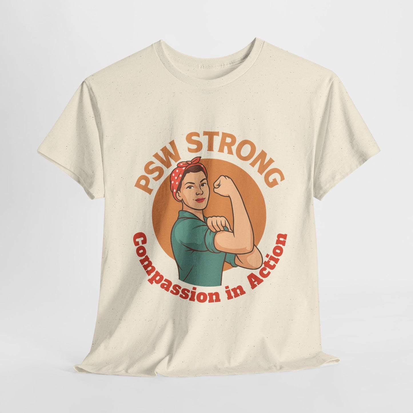 T-Shirt - PSW Strong Unisex Heavy Cotton Tee for Fitness Enthusiasts and Gym Goers