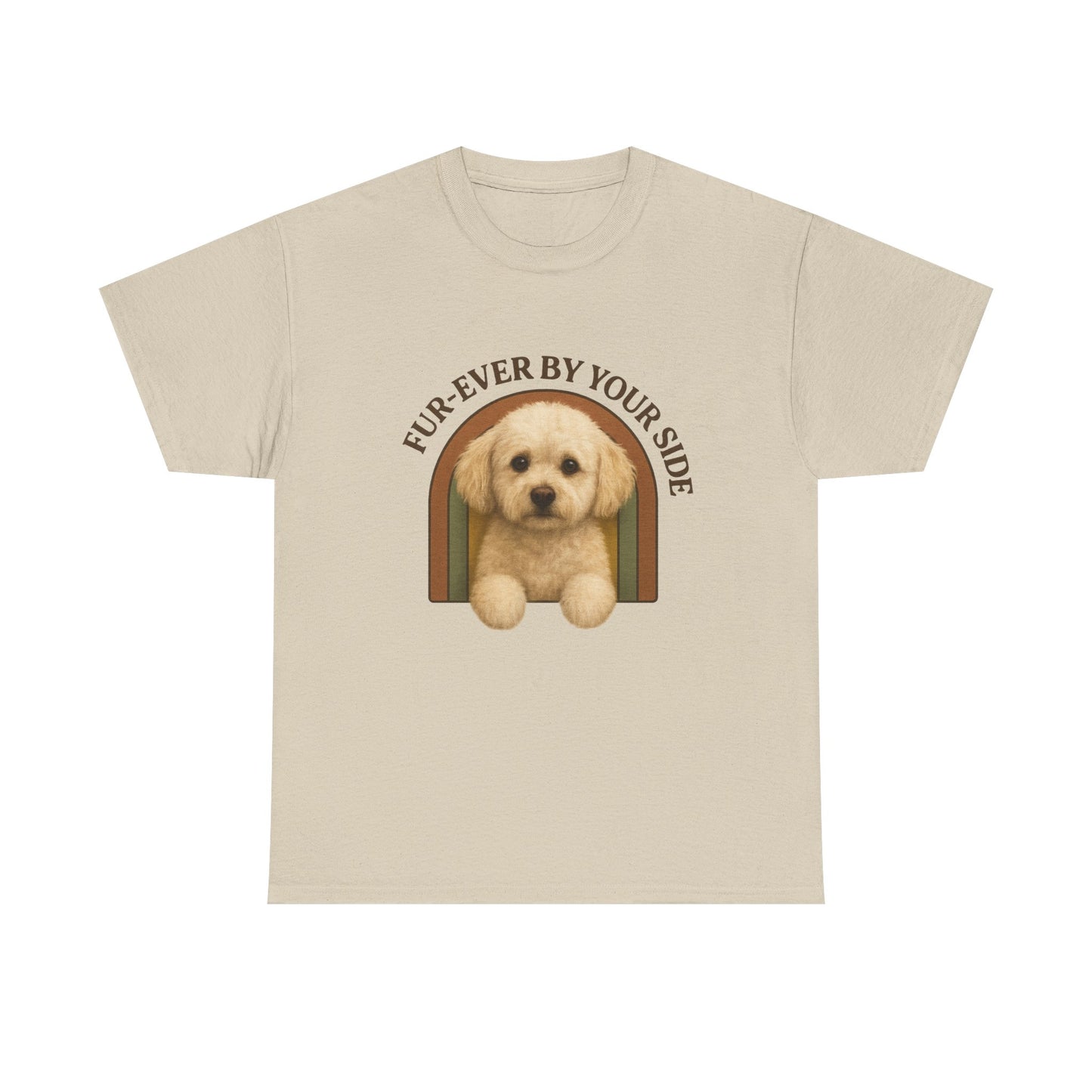 Multi-poo,Lover Tee, Furever By Your Side Shirt, Cute Pet T-Shirt, Gift for Dog Owners, Unisex Cotton Tee