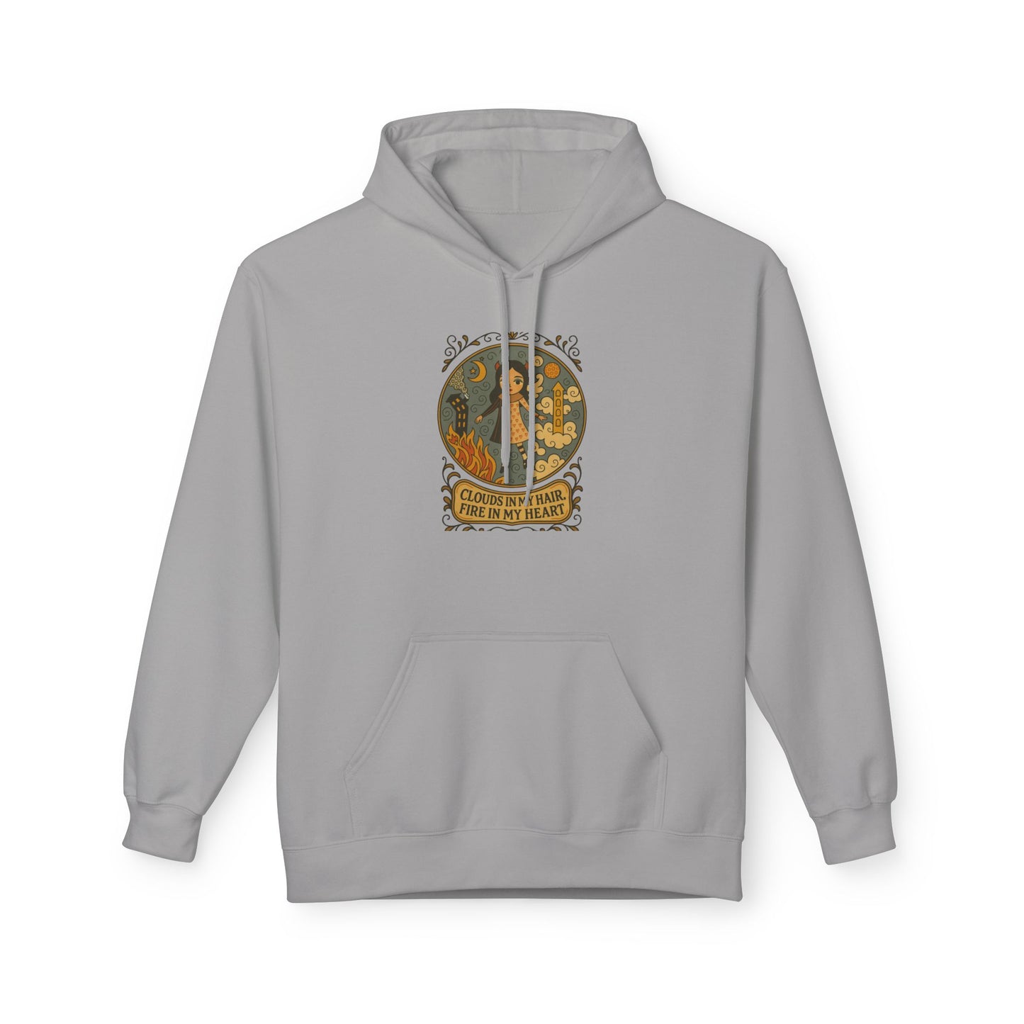 Fleece Hoodie Angel Devil Moonwoven by Luna