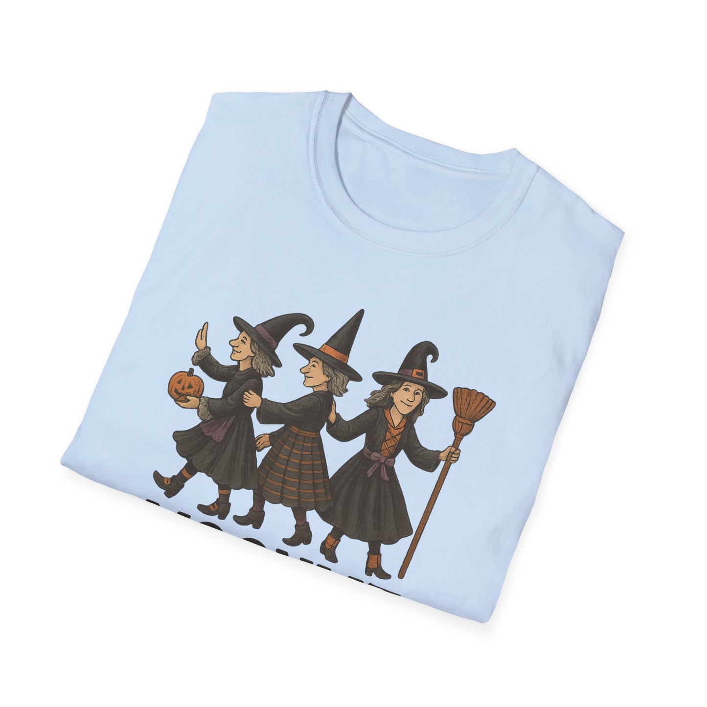 Moonlit Mischief Makers T-Shirt | Halloween, Witch Costume Tee, Unisex Graphic Shirt, Cute Halloween Outfit, Fall Fashion