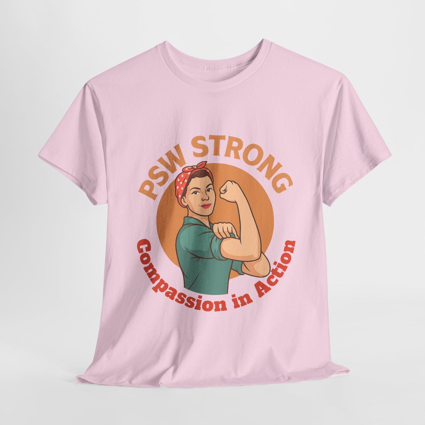 T-Shirt - PSW Strong Unisex Heavy Cotton Tee for Fitness Enthusiasts and Gym Goers