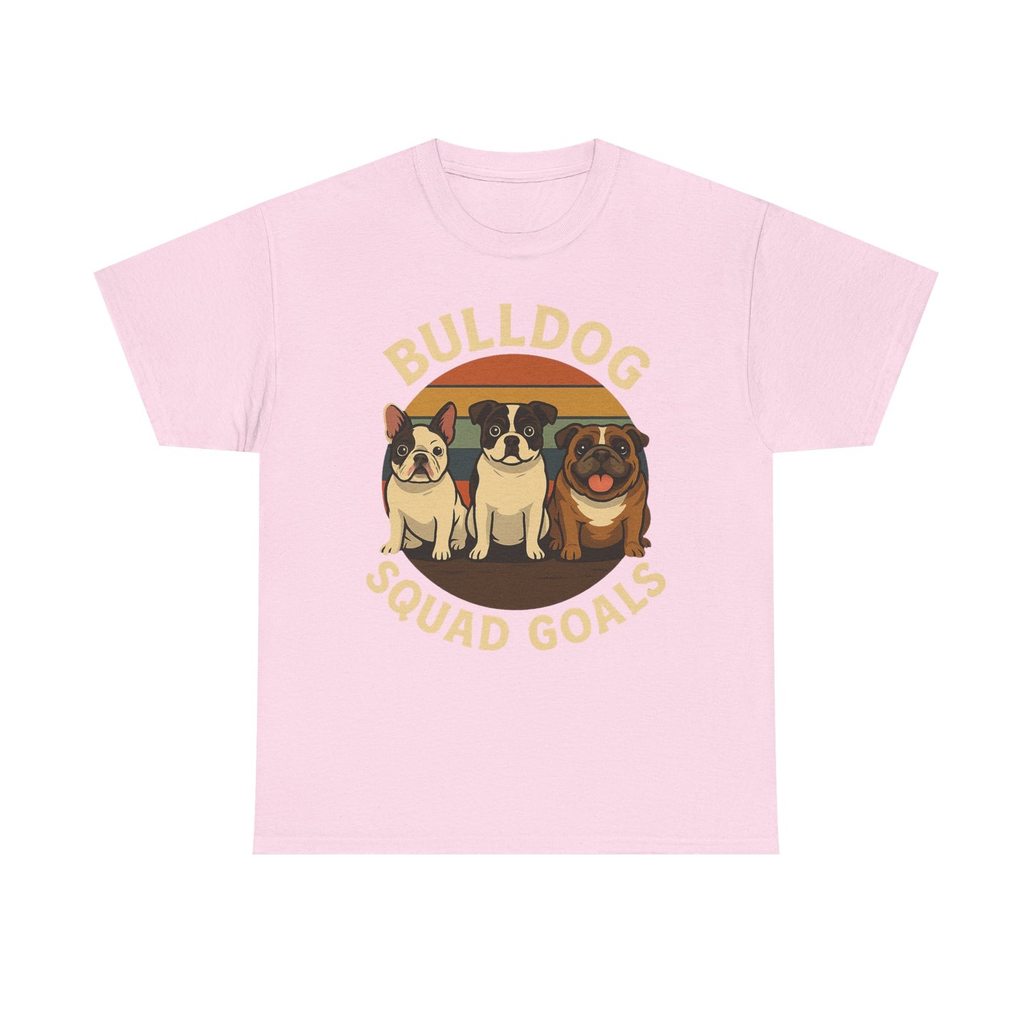 Bulldog Squad Goals Tee, Funny Pet Lovers Shirt, Unisex Cotton Tee, Dog Lover Gift, Bulldog Appreciation T-Shirt
