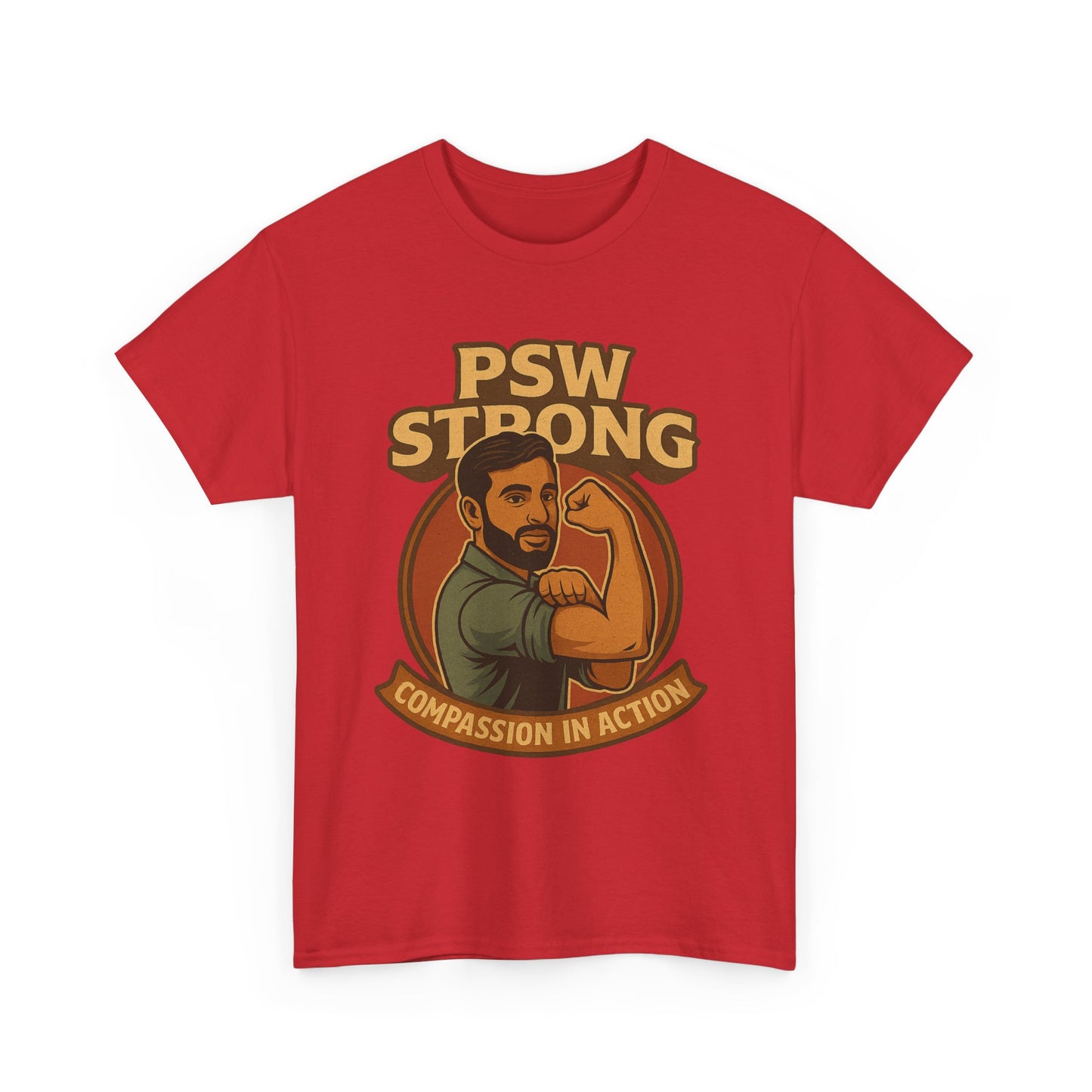 PSW Strong Compassionate Unisex Tee, Motivational Shirt, Gift for Caregivers, Everyday Wear, Empowerment Apparel, Support T-Shirt