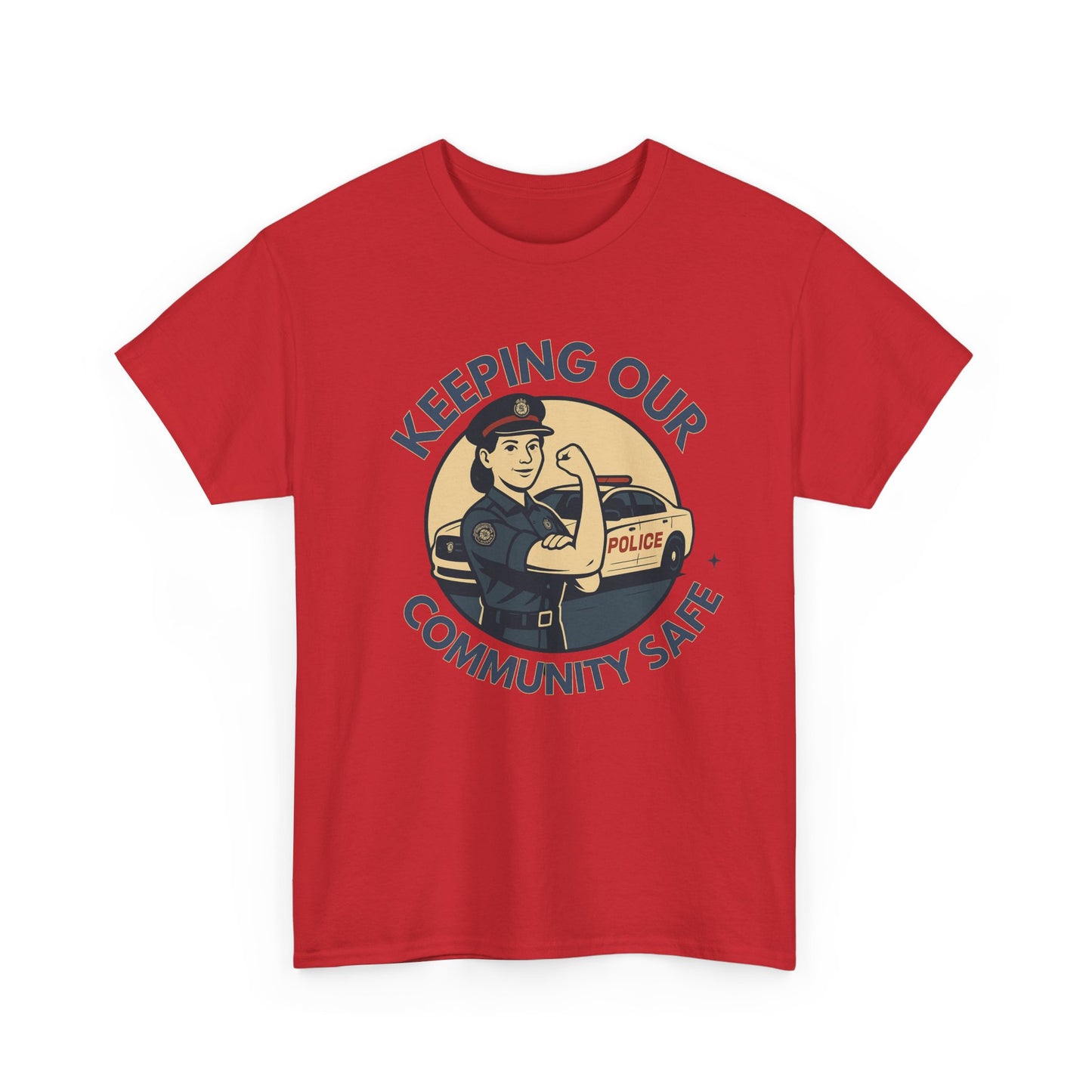 Police female, Community Protector Tee: Celebrate First Responders, Gift for Police Supporters, Law Enforcement Apparel, Casual Wear, Unique Gift Idea