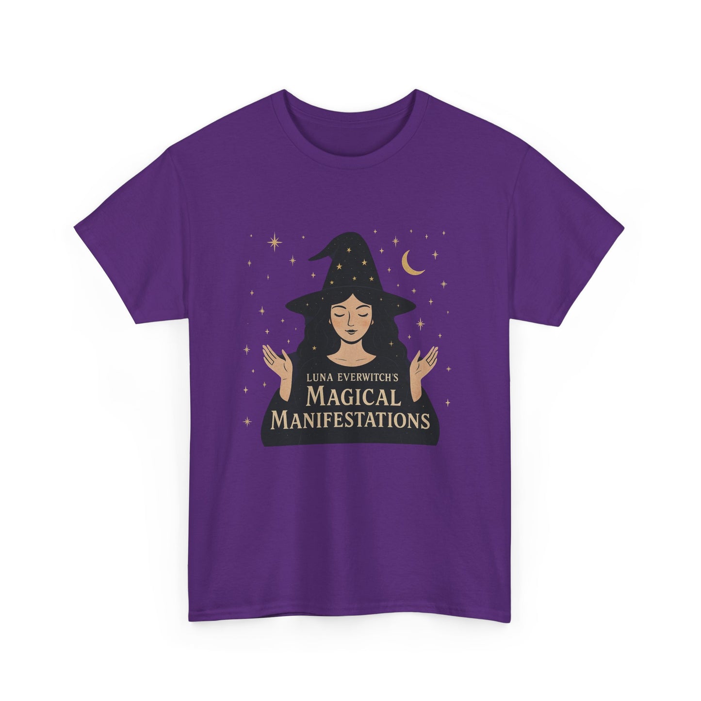 Luna Everwitch’s Magical Manifestations, Vintage Graphic Tee, Unisex Cotton Shirt, Autumn Vibes, Halloween Party Outfit, Comfortable Casual Wear, Perfect Gift