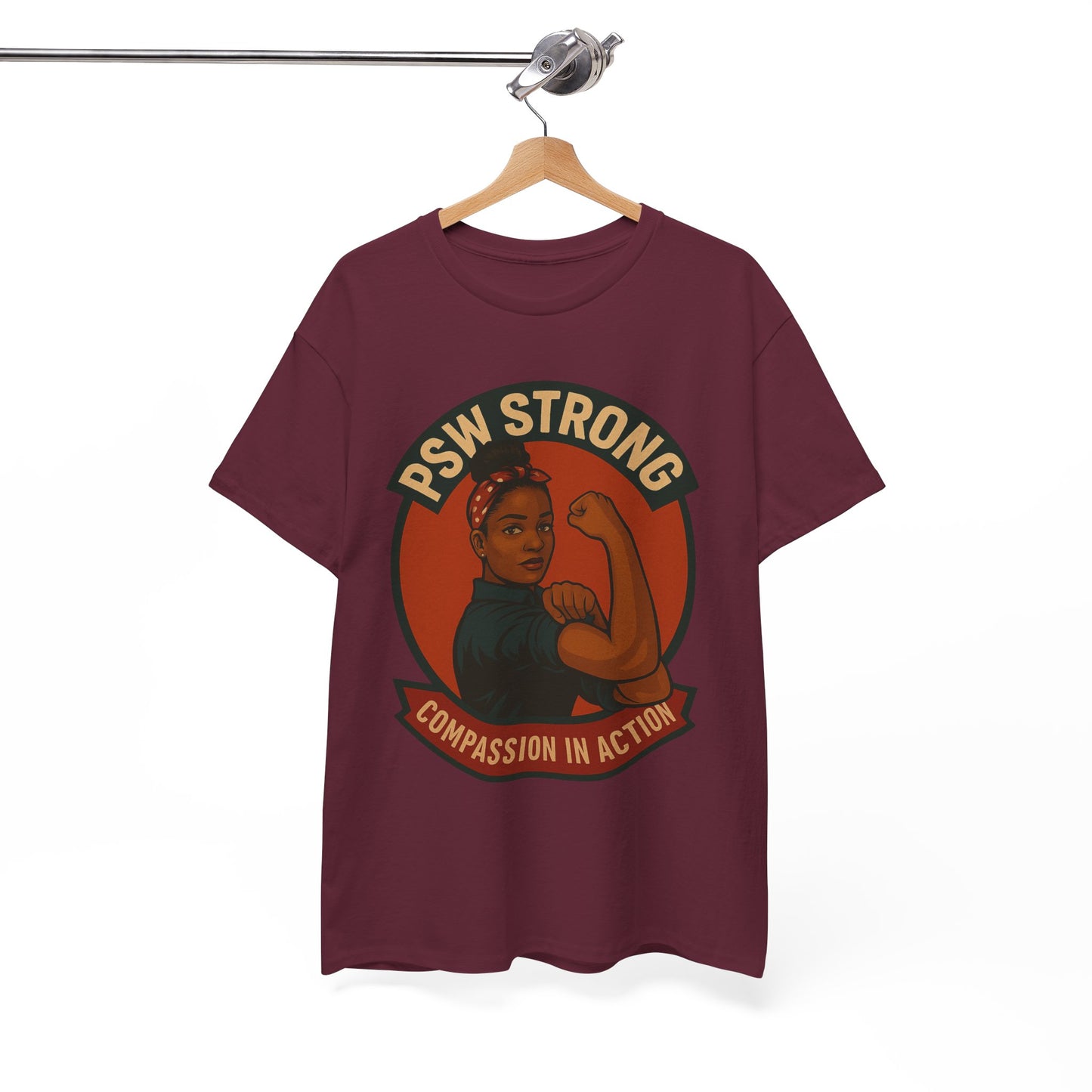 Empowering PSW Strong Tee - Compassion in Action, Gift for Healthcare Workers, Motivational T-Shirt, Supportive Apparel, Inspirational Top