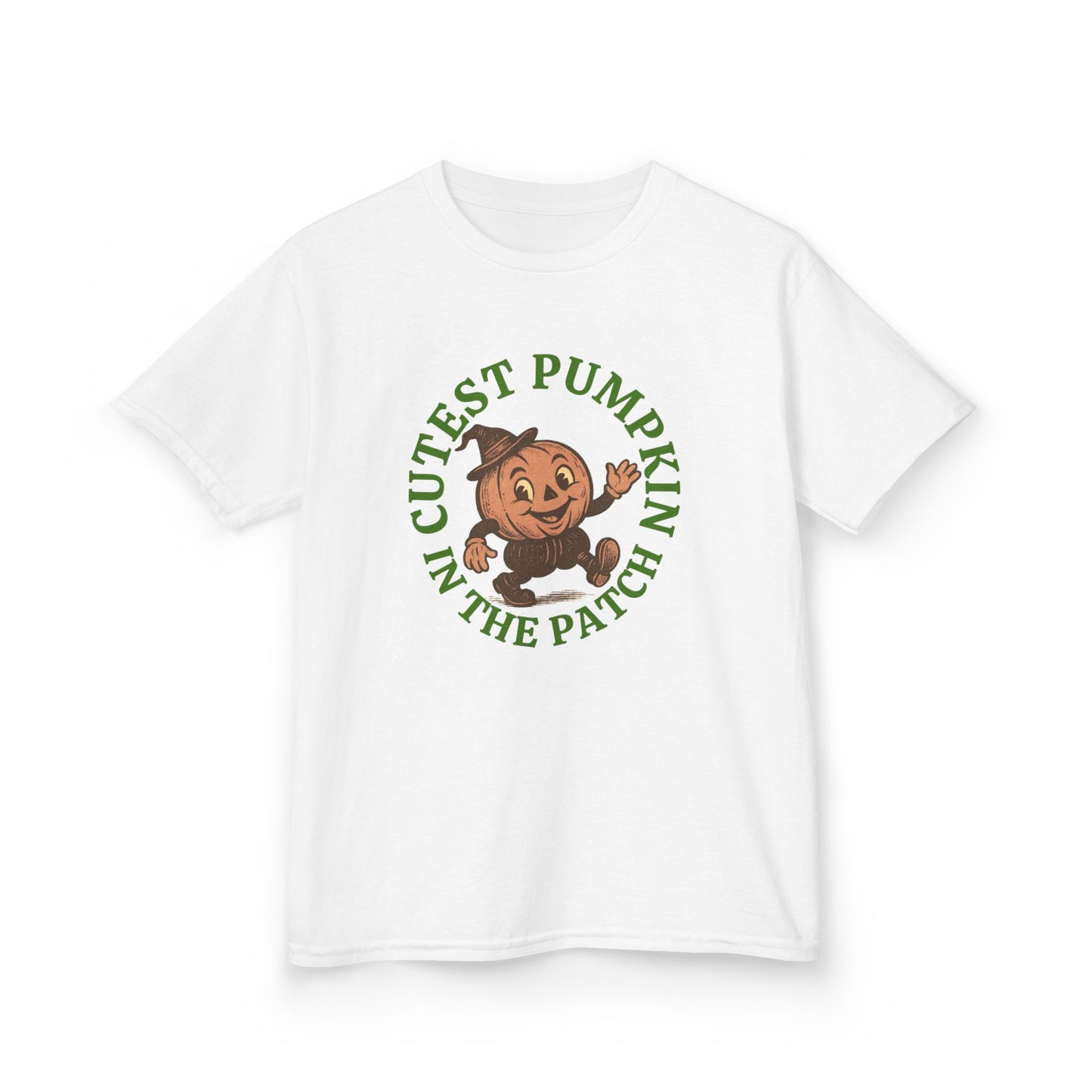 Cutest Pumpkin in the Patch Halloween Tee , Vintage Style Jack-o'-Lantern Shirt for Kids & Adults ,Retro Fall T-Shirt