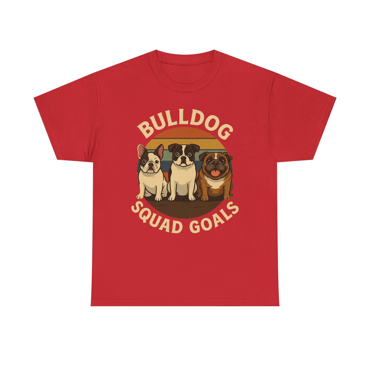 Bulldog Squad Goals Tee, Funny Pet Lovers Shirt, Unisex Cotton Tee, Dog Lover Gift, Bulldog Appreciation T-Shirt