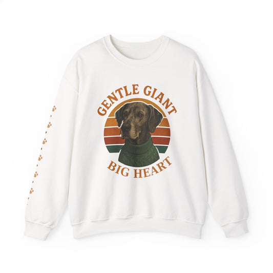 Great Dane, Gentle Giant Big Heart ,Unisex Heavy Blend™ Crewneck Sweatshirt