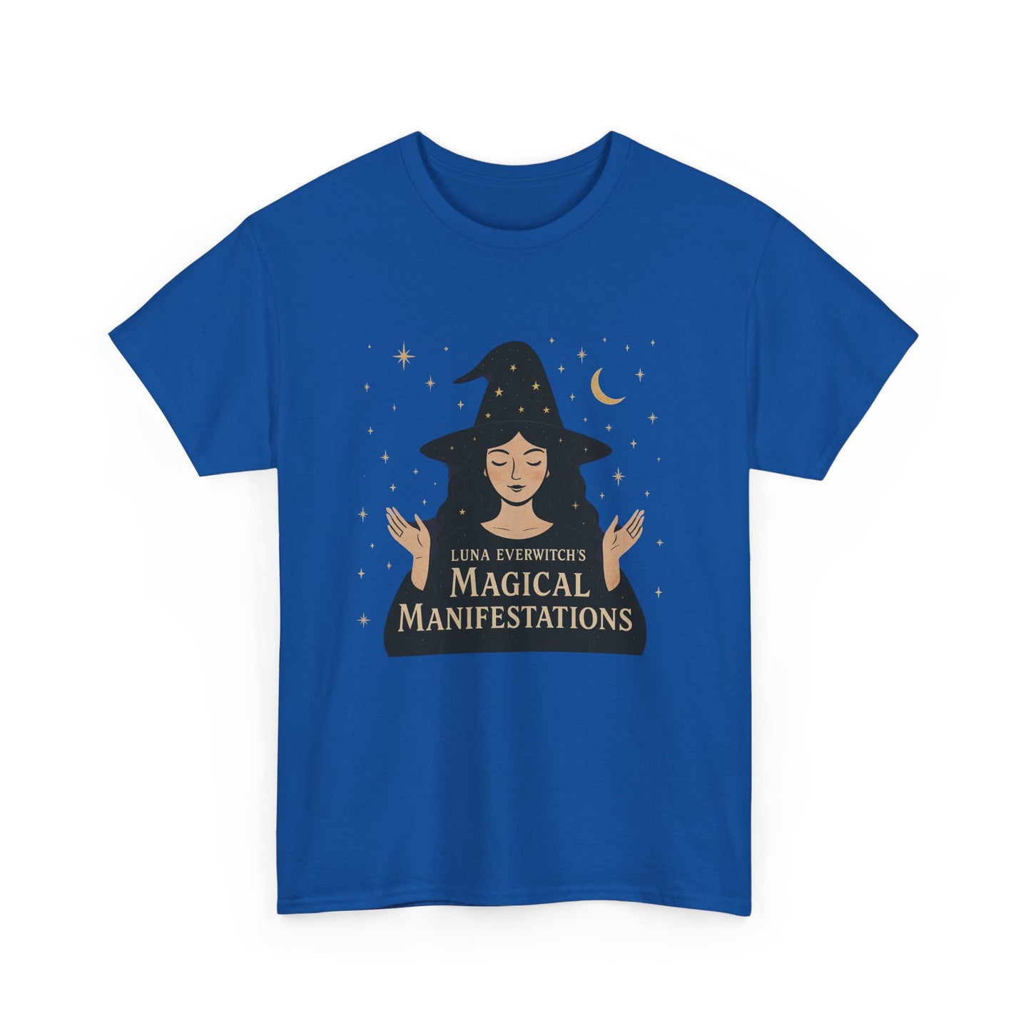 Luna Everwitch’s Magical Manifestations, Vintage Graphic Tee, Unisex Cotton Shirt, Autumn Vibes, Halloween Party Outfit, Comfortable Casual Wear, Perfect Gift