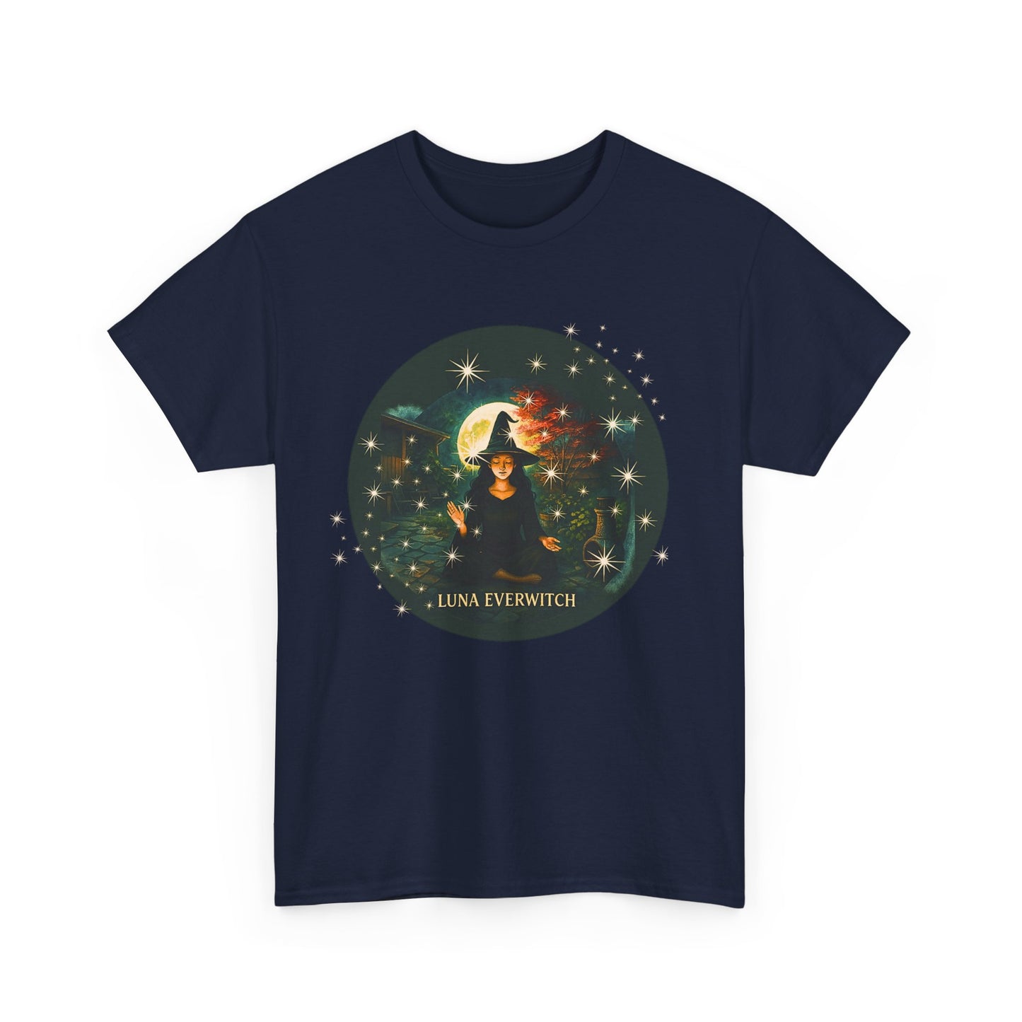 Backyard Manifestations with Luna Everwitch ,Heavy Cotton Tee, Unisex Starry T-Shirt, Celestial Aesthetic Shirt,