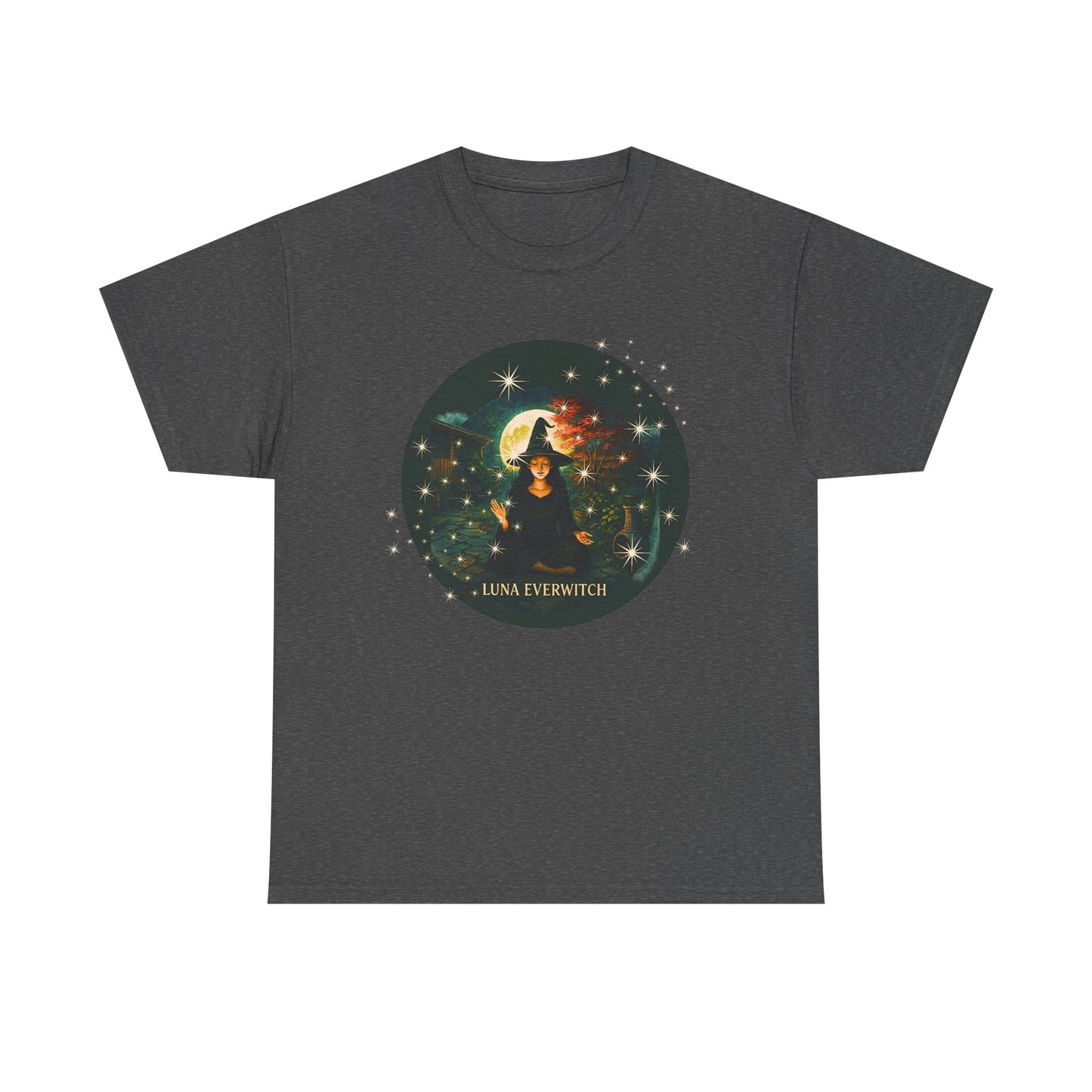 Backyard Manifestations with Luna Everwitch ,Heavy Cotton Tee, Unisex Starry T-Shirt, Celestial Aesthetic Shirt,