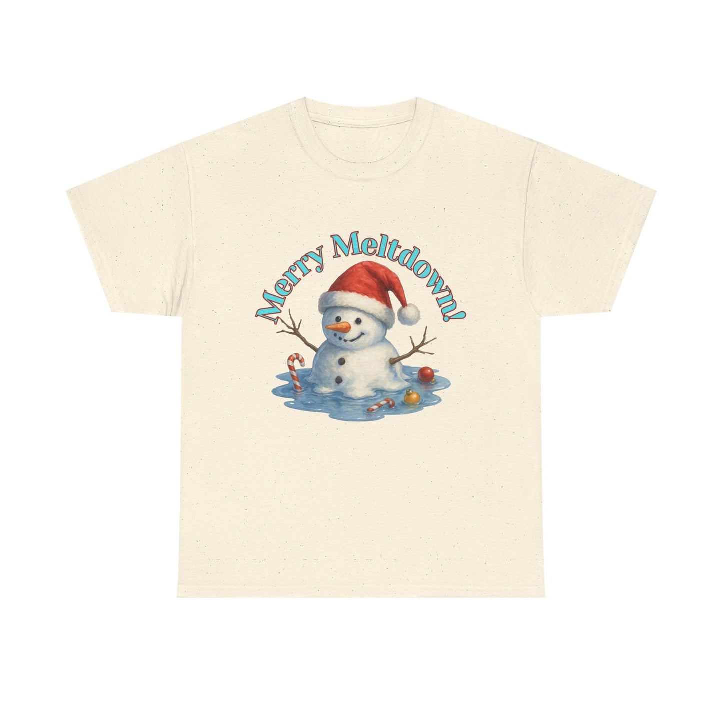 Holiday Snowman Unisex Tee - Merry Meltdown Christmas T-Shirt