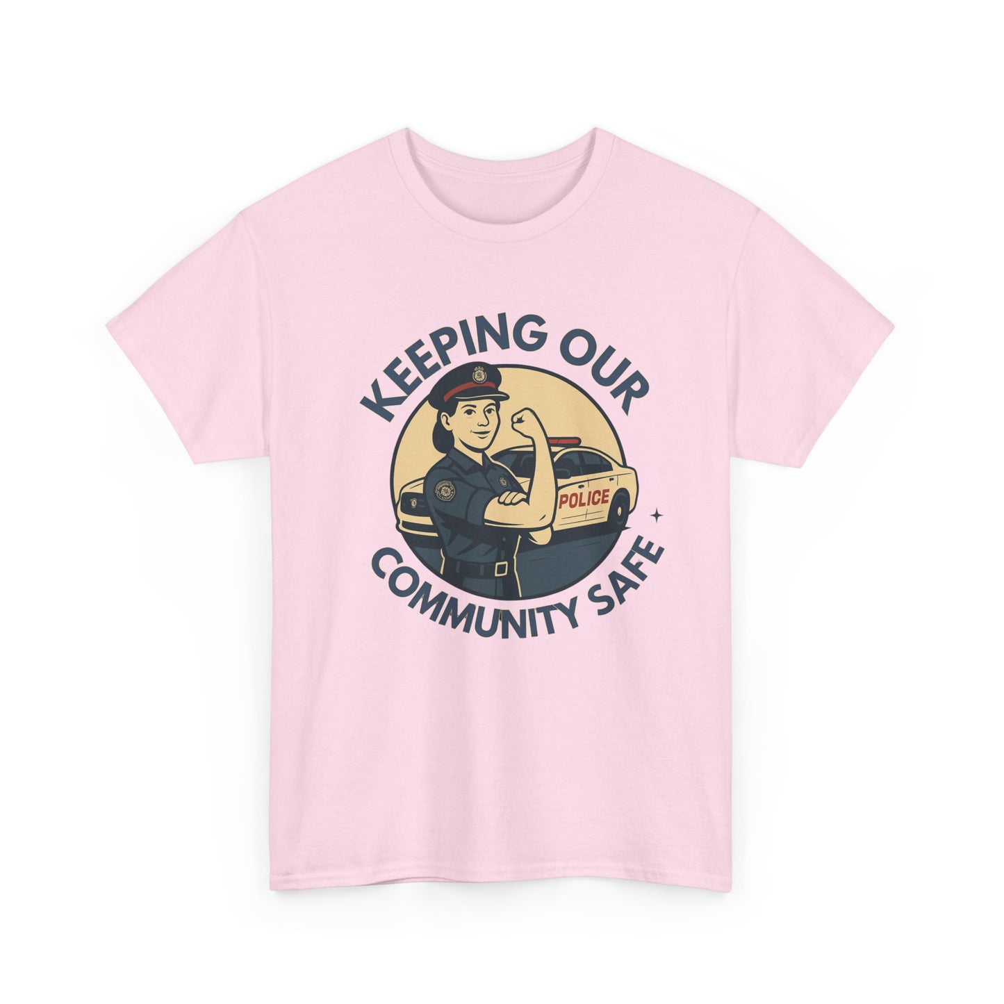 Police female, Community Protector Tee: Celebrate First Responders, Gift for Police Supporters, Law Enforcement Apparel, Casual Wear, Unique Gift Idea