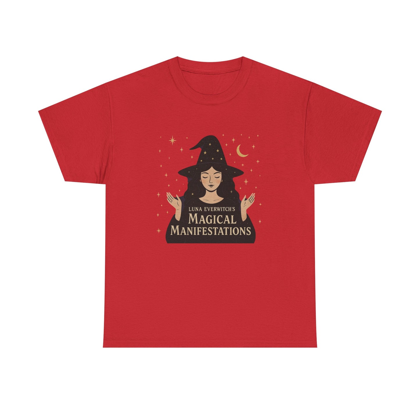 Luna Everwitch’s Magical Manifestations, Vintage Graphic Tee, Unisex Cotton Shirt, Autumn Vibes, Halloween Party Outfit, Comfortable Casual Wear, Perfect Gift