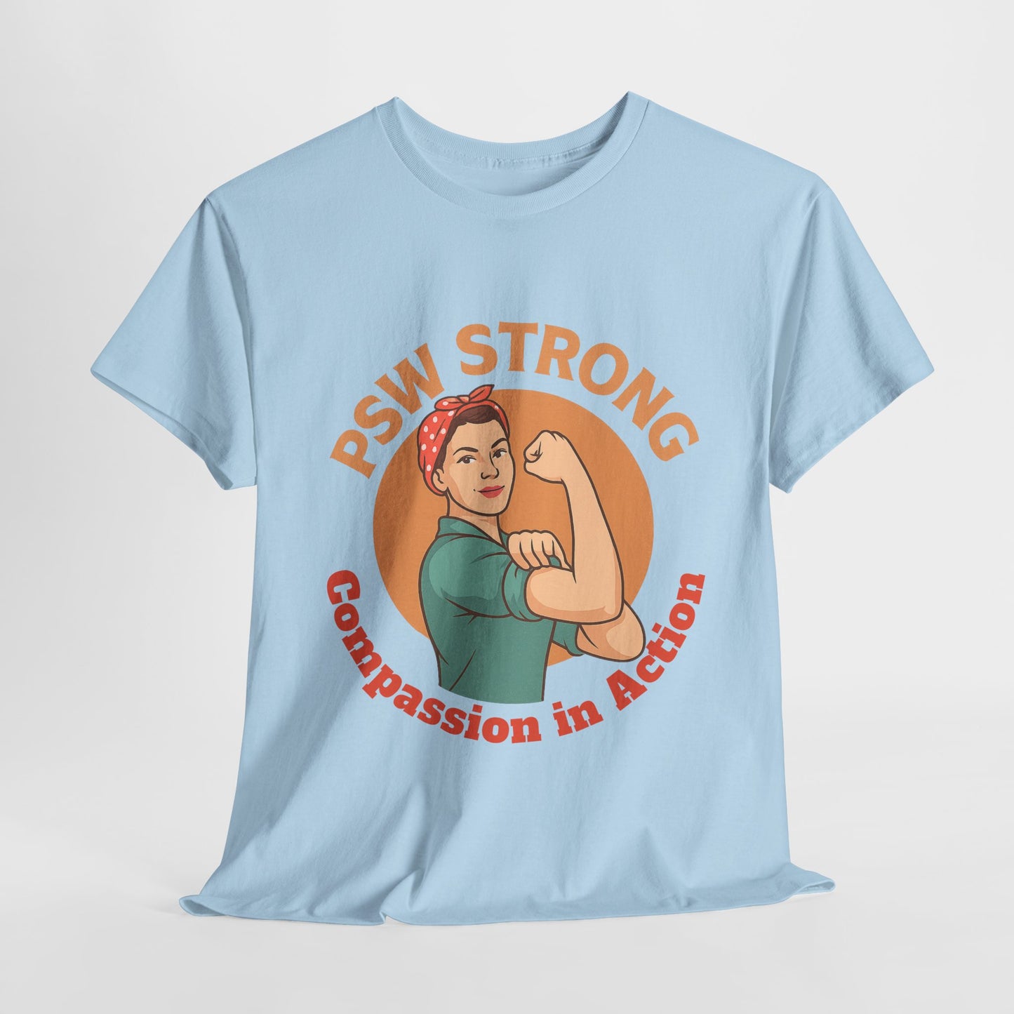 T-Shirt - PSW Strong Unisex Heavy Cotton Tee for Fitness Enthusiasts and Gym Goers