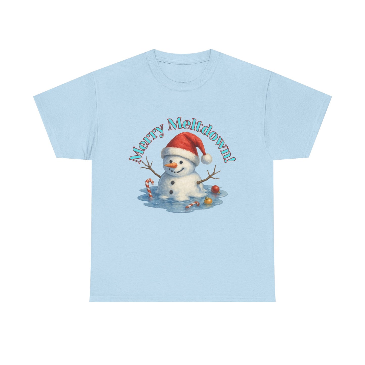 Holiday Snowman Unisex Tee - Merry Meltdown Christmas T-Shirt