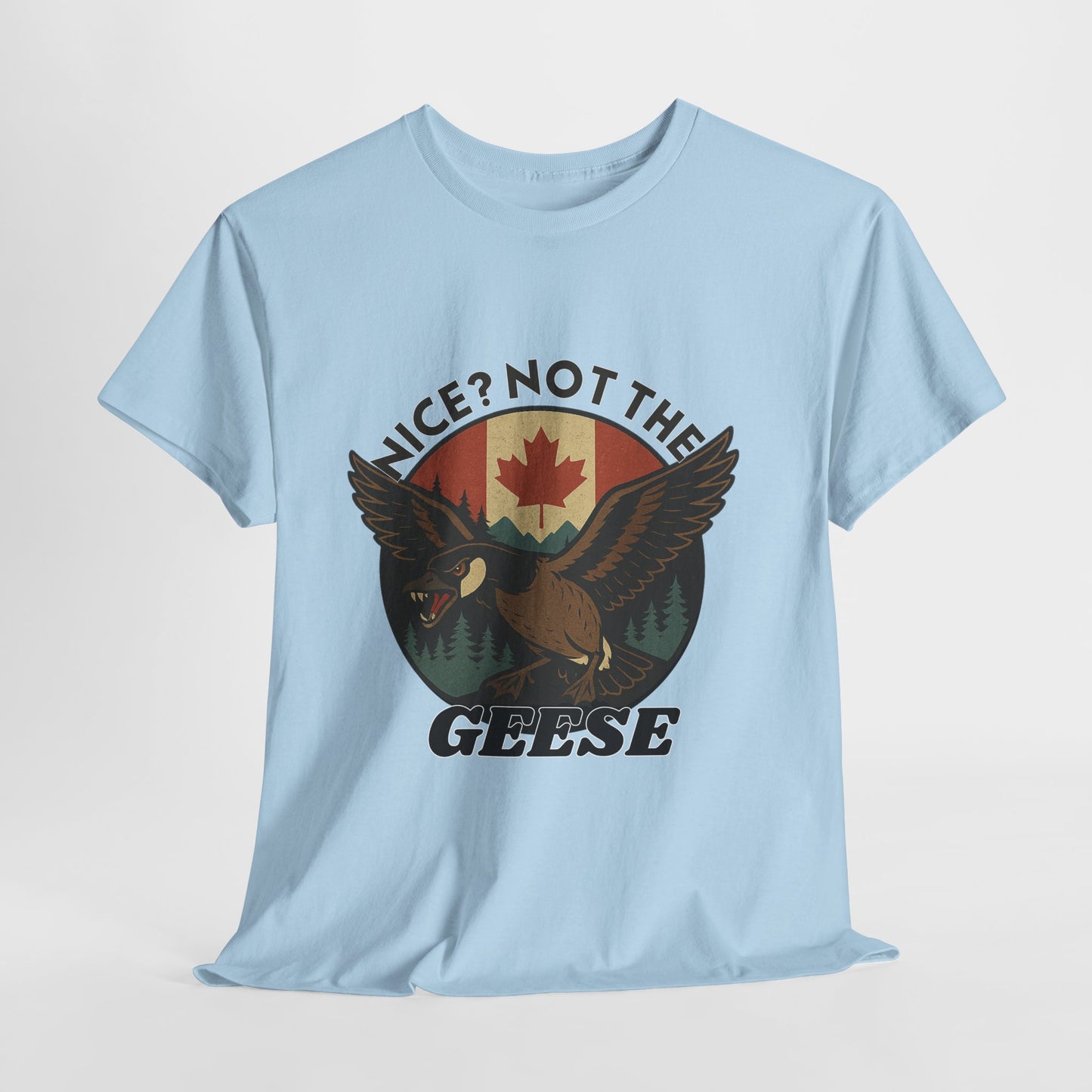 Vintage Goose Graphic Tee, Funny Animal T-Shirt, Unisex Casual Wear, Gift for Nature Lovers, Unique Outdoor Apparel, Canada Theme