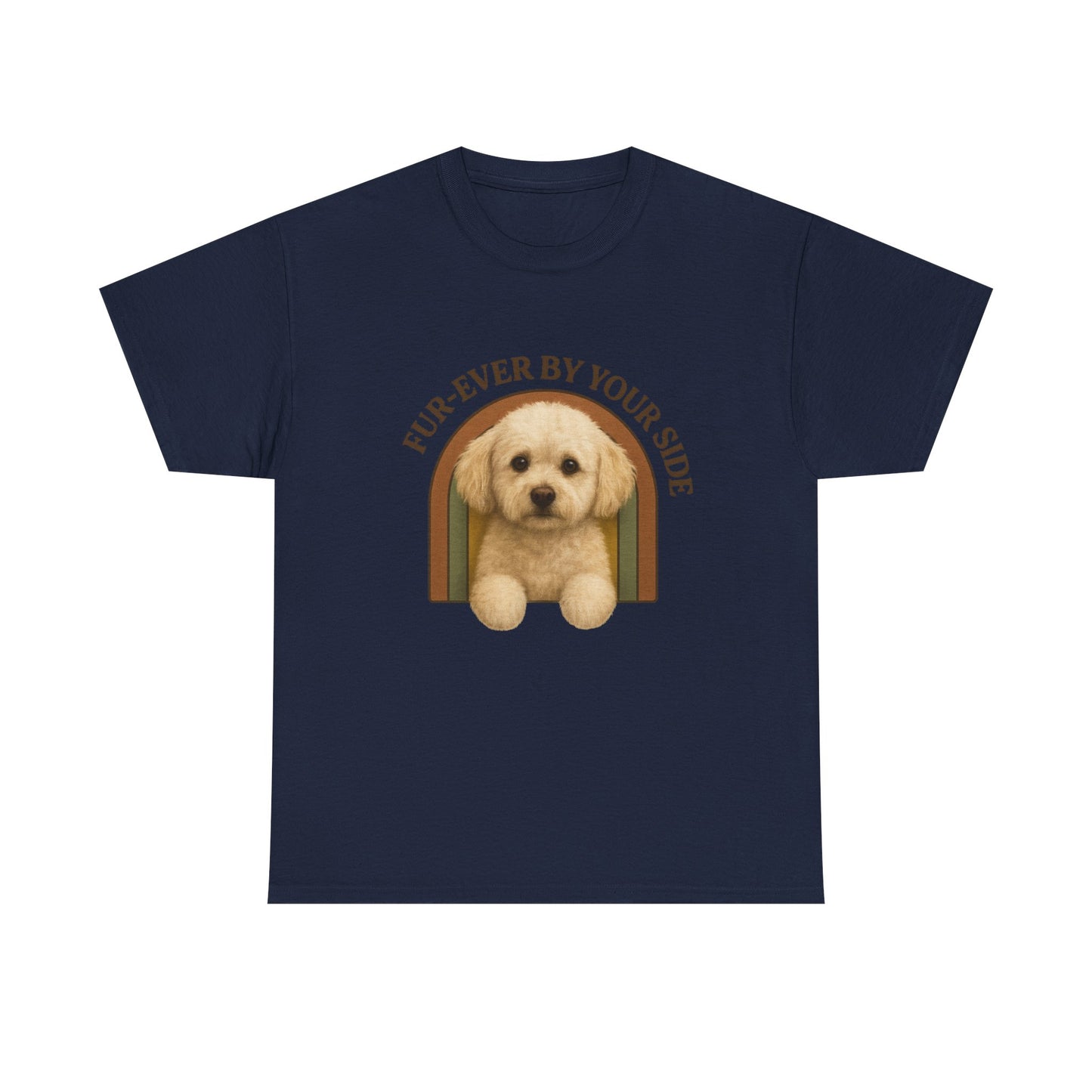 Multi-poo,Lover Tee, Furever By Your Side Shirt, Cute Pet T-Shirt, Gift for Dog Owners, Unisex Cotton Tee