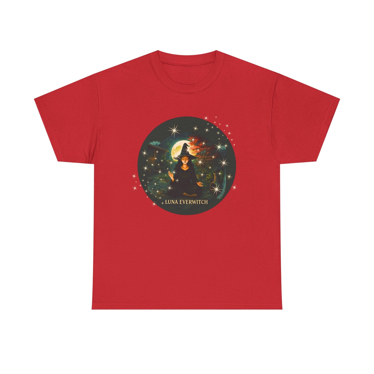 Backyard Manifestations with Luna Everwitch ,Heavy Cotton Tee, Unisex Starry T-Shirt, Celestial Aesthetic Shirt,
