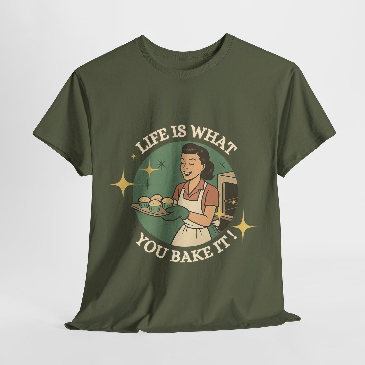 Life's What You Bake It ! ,Baking Enthusiast Tee - "Life is What You Bake It" - Baking Gift, Kitchen Lover Shirt, Foodie Apparel, Culinary Gift Idea, Cozy Casual Wear