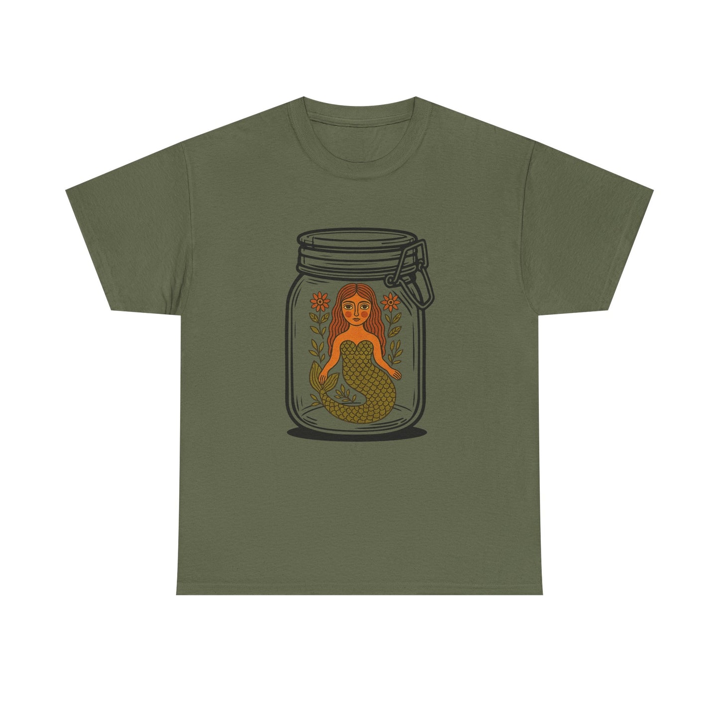 Whimsical Mermaid in a Jar t-shirt