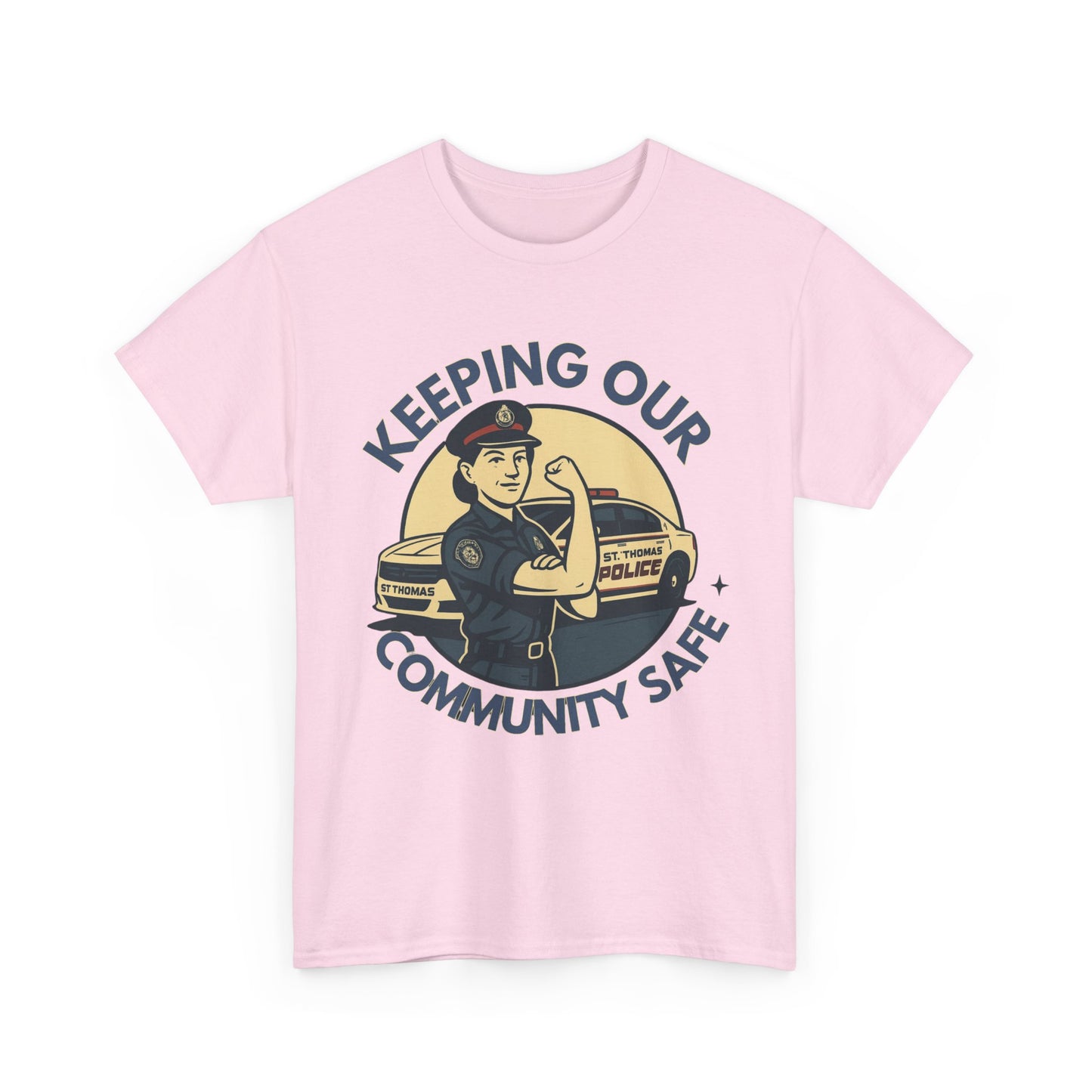 St. Thomas Police, Community Safety Tee - Unisex Cotton T-Shirt for Supporters, Police Appreciation, Everyday Wear, Gifts for Heroes, Fundraising Events
