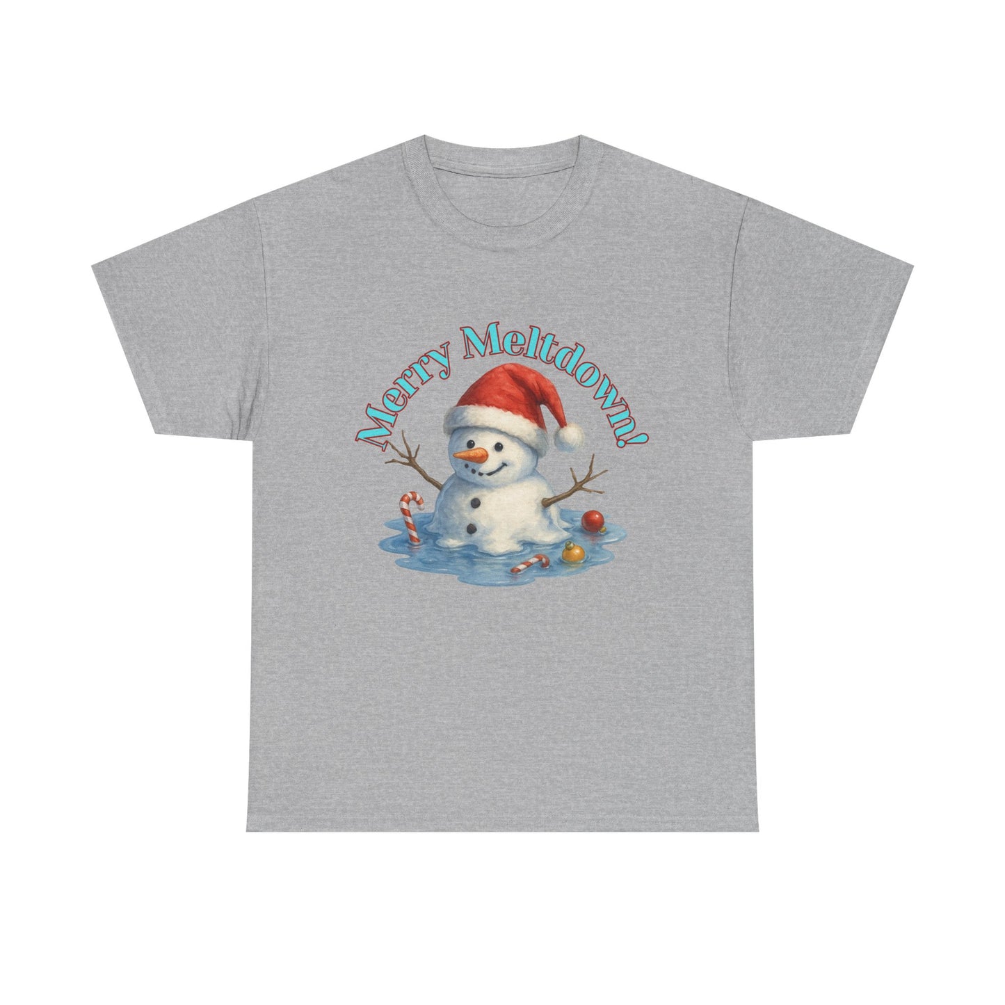 Holiday Snowman Unisex Tee - Merry Meltdown Christmas T-Shirt