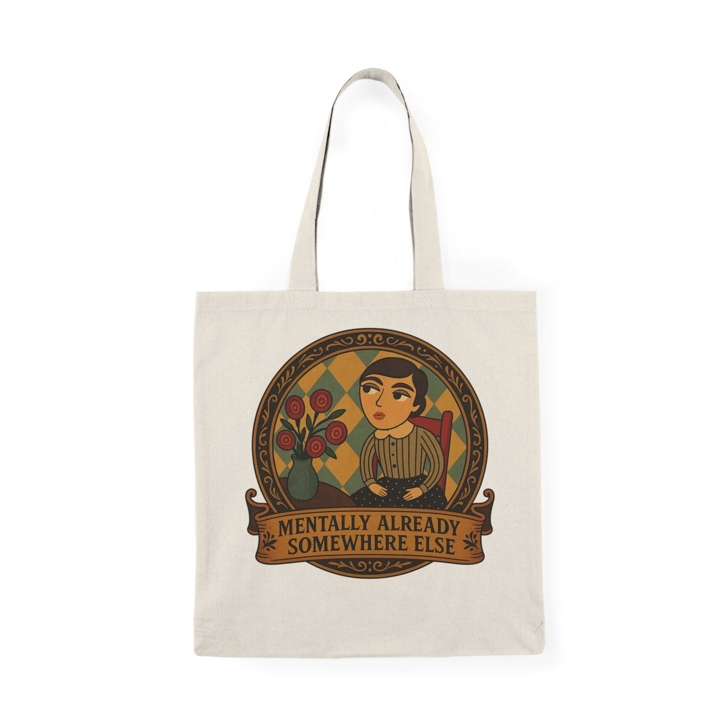 Original Art Tote Bag, Eco-Friendly Shopping Bag, Motivational Gift, Everyday Carry, Plant Lover's Tote, Gift for Her