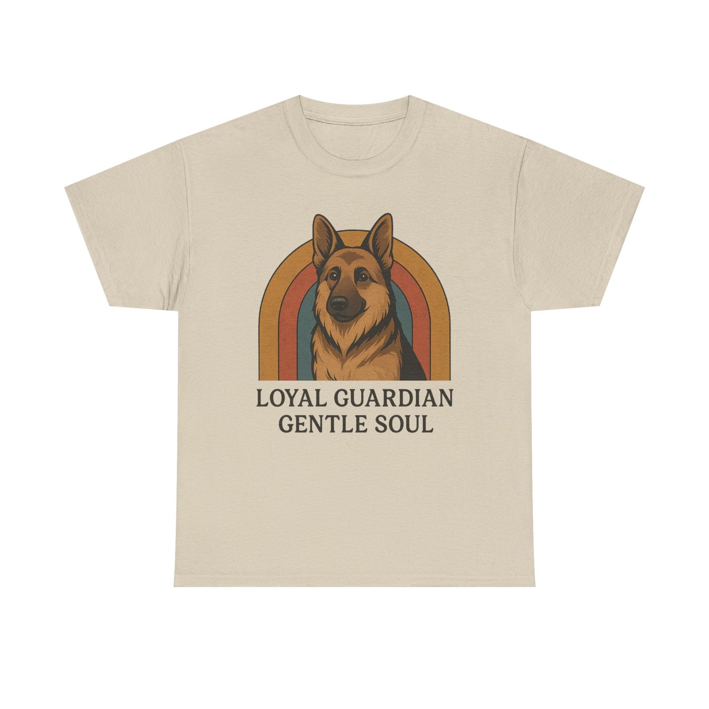 German Shepherd, Loyal Guardian Tee - Unisex Heavy Cotton Shirt, Perfect for Dog Lovers, Animal Lovers, Casual Wear