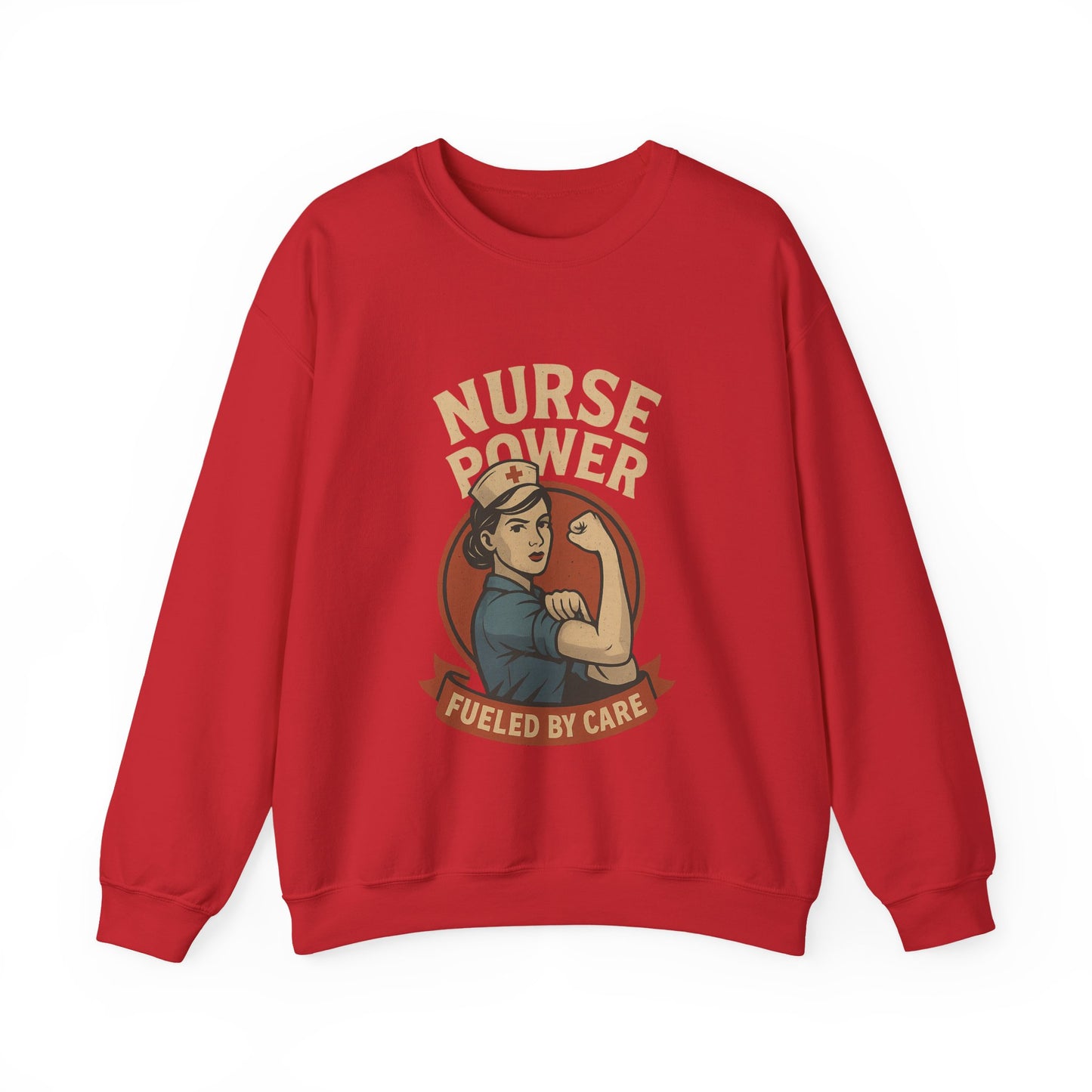 Nurse Power Crewneck Sweatshirt | Unisex Pullover, Nurse Shirt, Healthcare Gift, Medical Apparel, Caregiver Sweatshirt