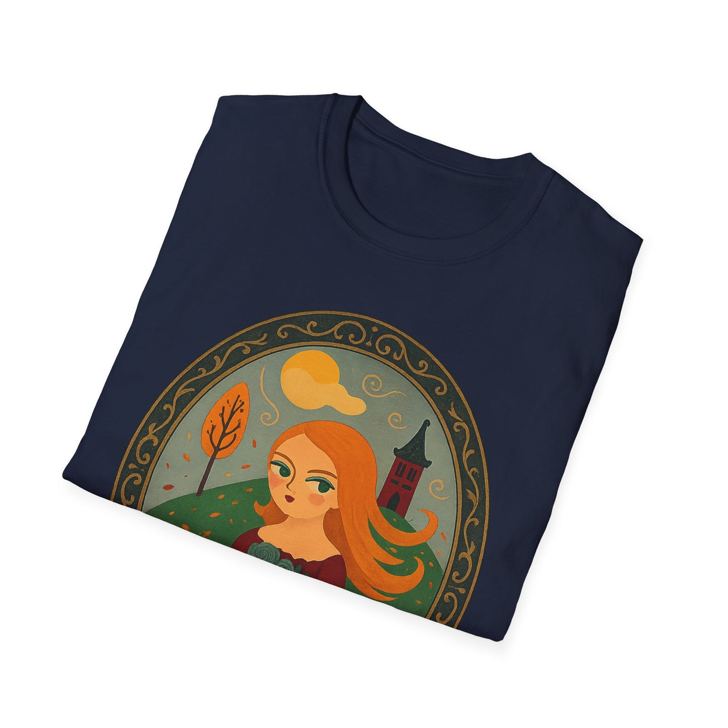 Original Art, turned t-shirt .Once Upon A Breeze T-Shirt - Whimsical Fairytale Tee, Apparel for Lovers of Storybooks, Casual Wear