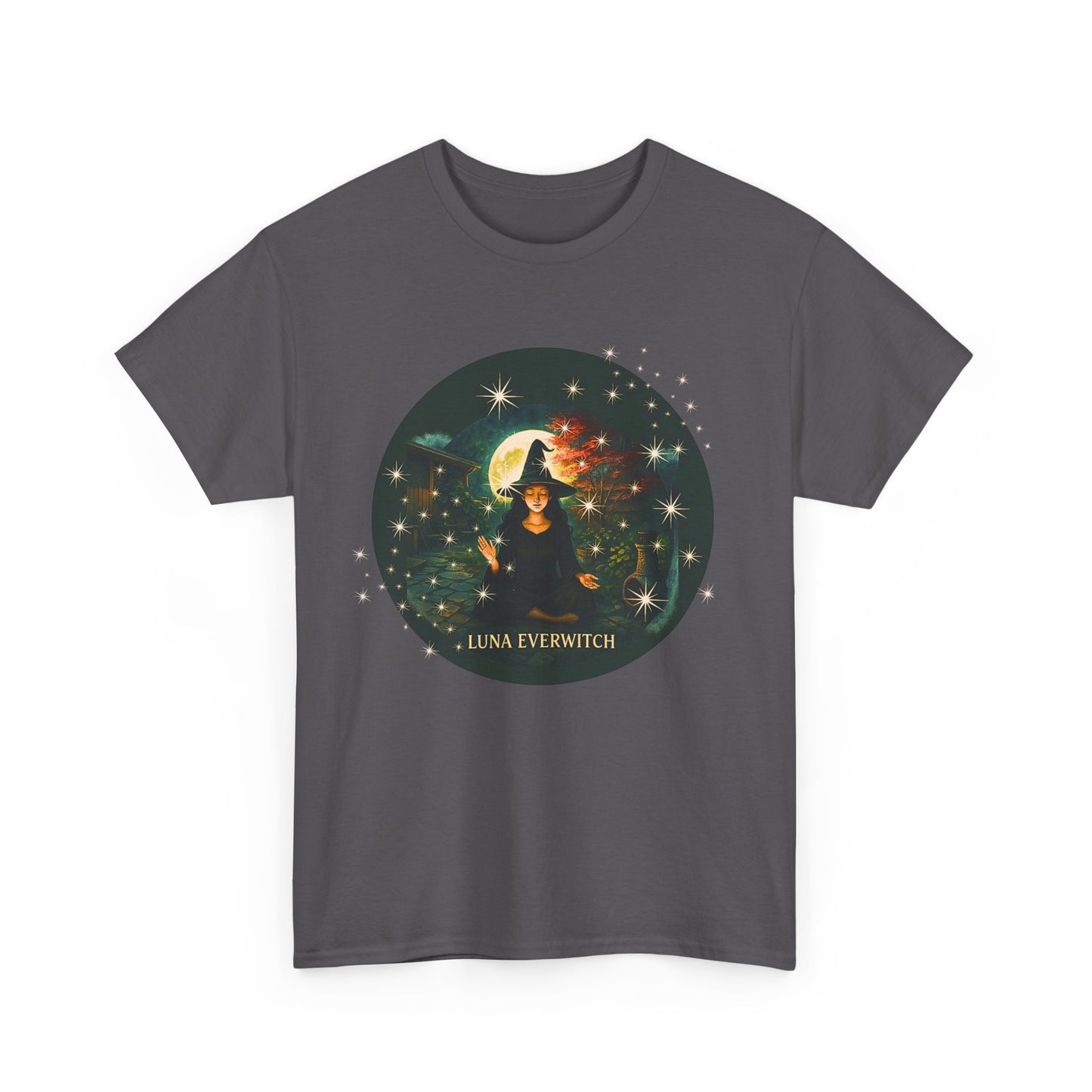 Backyard Manifestations with Luna Everwitch ,Heavy Cotton Tee, Unisex Starry T-Shirt, Celestial Aesthetic Shirt,
