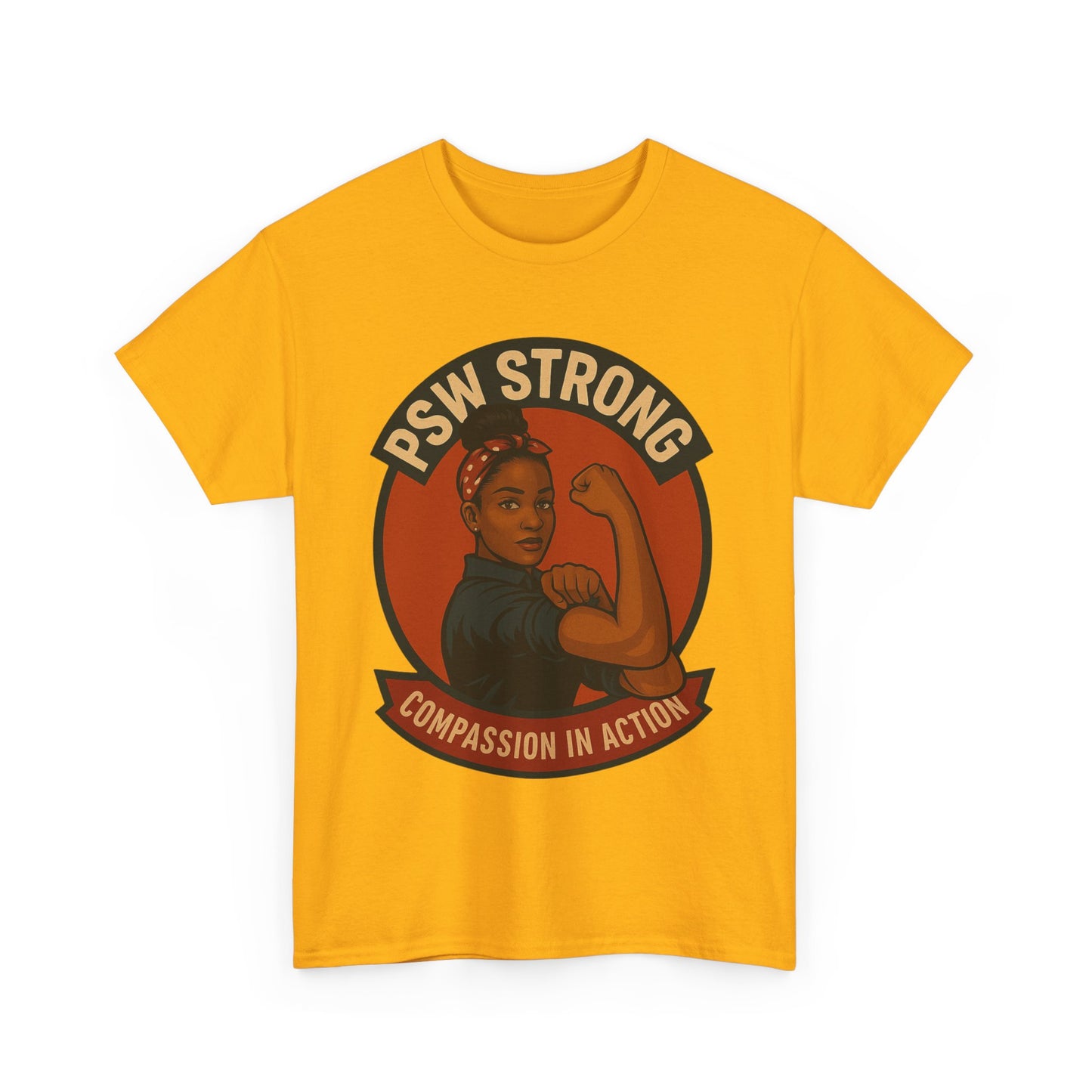 Empowering PSW Strong Tee - Compassion in Action, Gift for Healthcare Workers, Motivational T-Shirt, Supportive Apparel, Inspirational Top