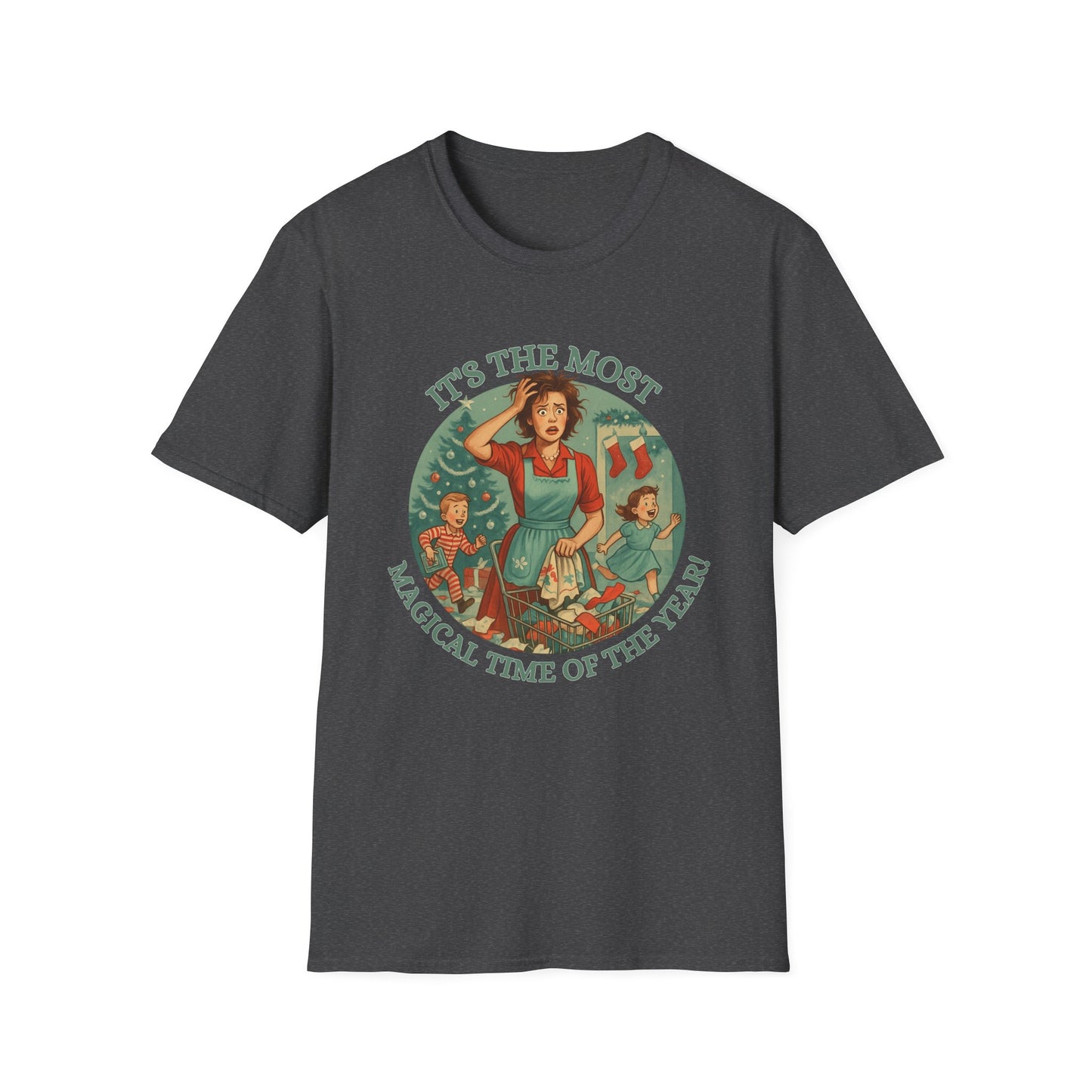 It's The Most Wonderful Time Of The Year, Sarcastic t-shirtSoftstyle T-Shirt, Holiday Gift, Funny Christmas Shirt, Festive Apparel, Unique Christmas Tee