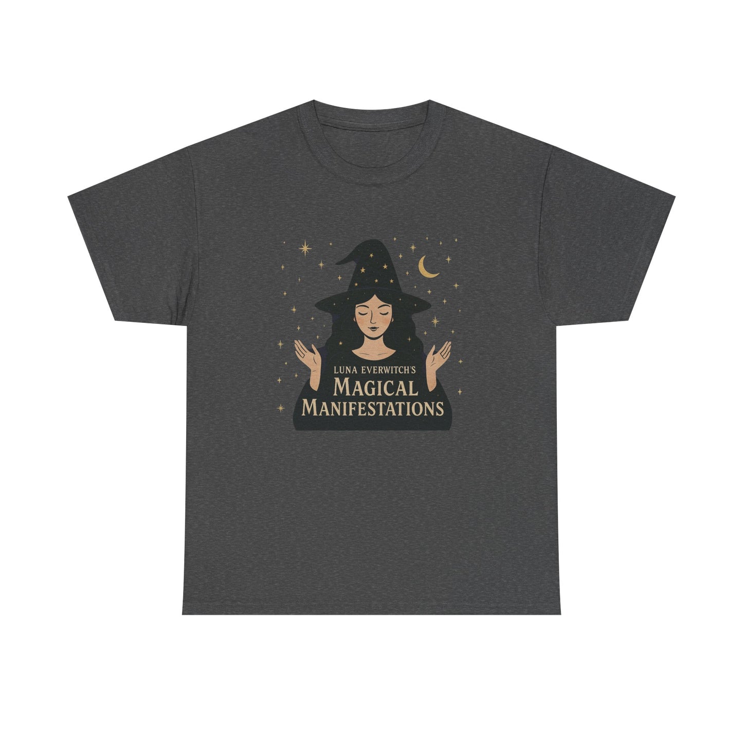 Luna Everwitch’s Magical Manifestations, Vintage Graphic Tee, Unisex Cotton Shirt, Autumn Vibes, Halloween Party Outfit, Comfortable Casual Wear, Perfect Gift