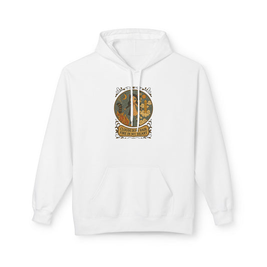 Fleece Hoodie Angel Devil Moonwoven by Luna