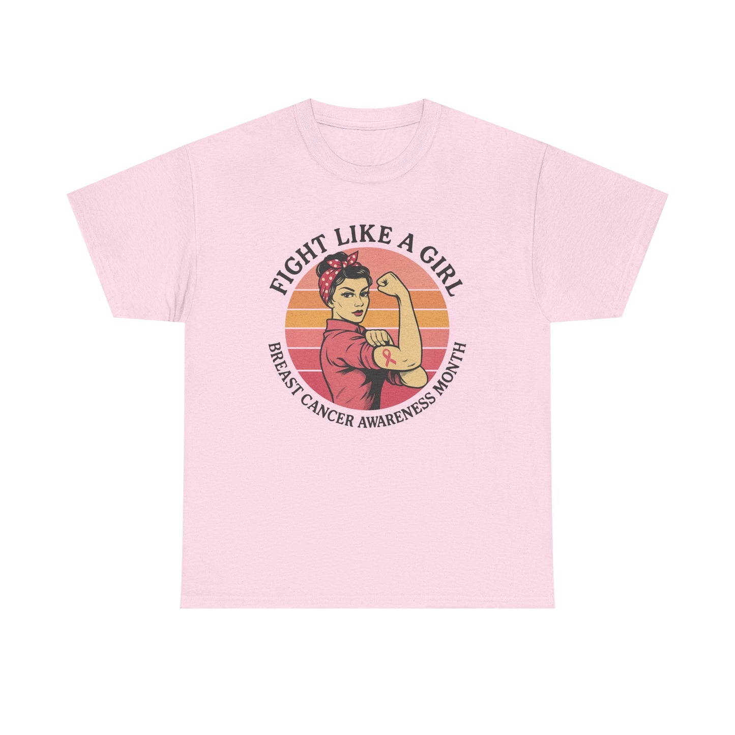 Empowering Breast Cancer Awareness Tee, Fight Like a Girl Shirt, Unisex Cotton T-Shirt for Survivors, Awareness Month Apparel, Gift [...]