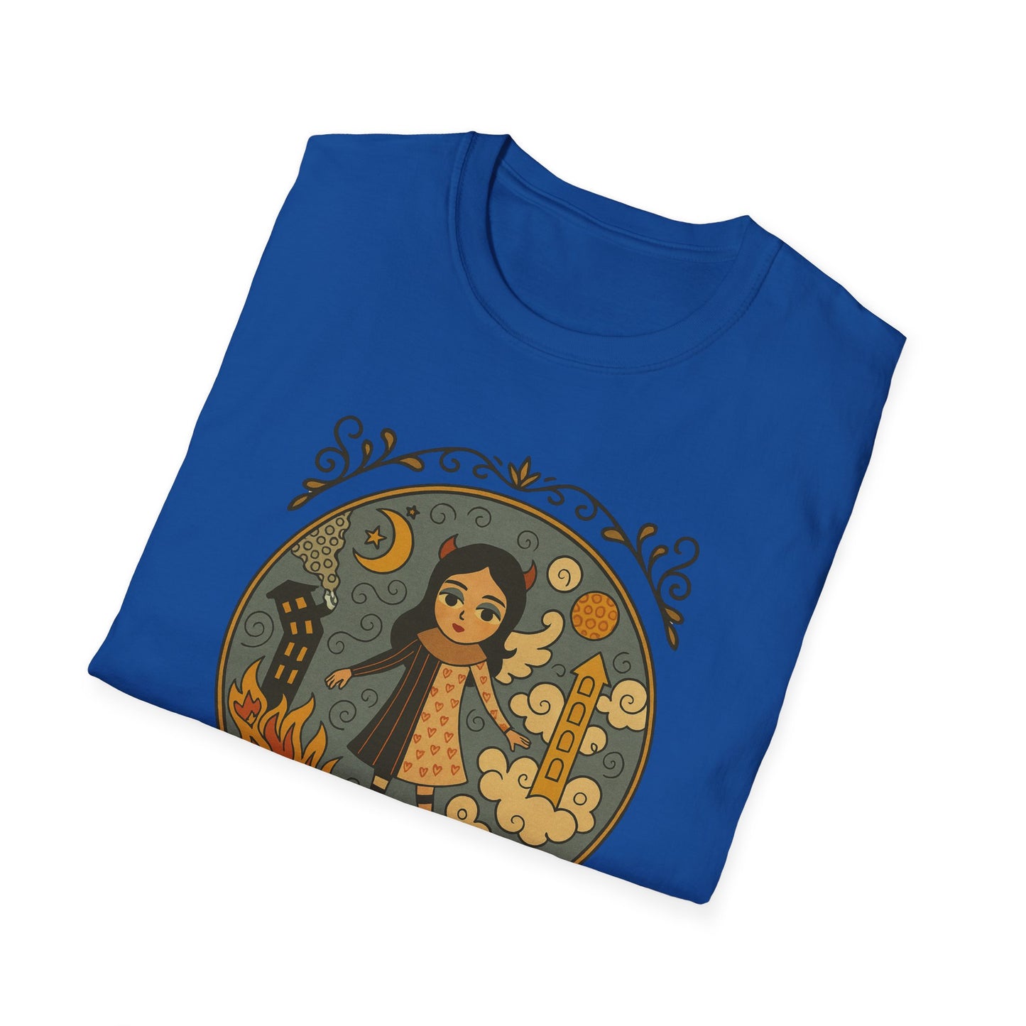 Clouds in hair, Fire in my Heart !Whimsical Graphic T-Shirt, Vintage Style Tee, Unisex Casual Wear, Perfect Gift [...]