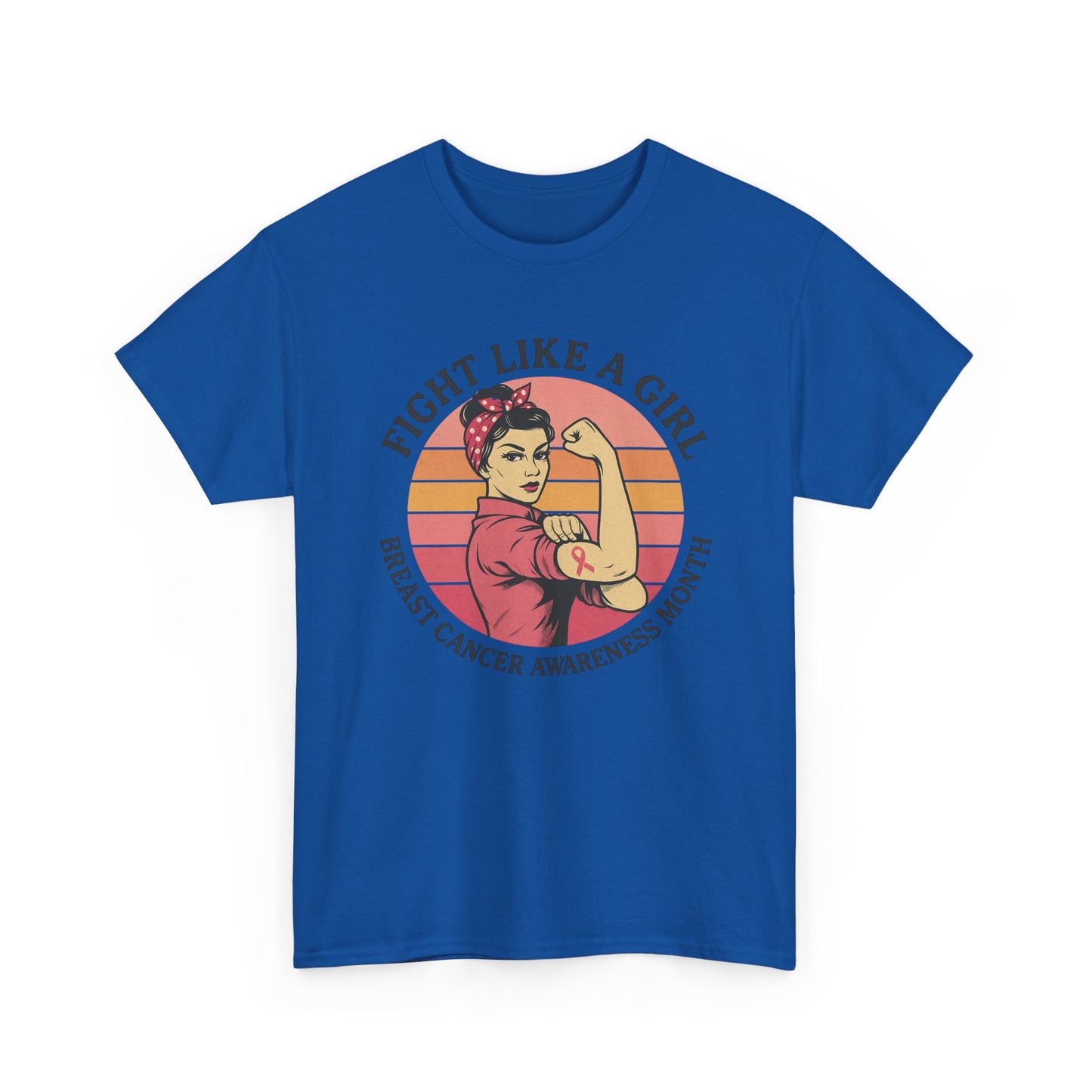 Empowering Breast Cancer Awareness Tee, Fight Like a Girl Shirt, Unisex Cotton T-Shirt for Survivors, Awareness Month Apparel, Gift [...]