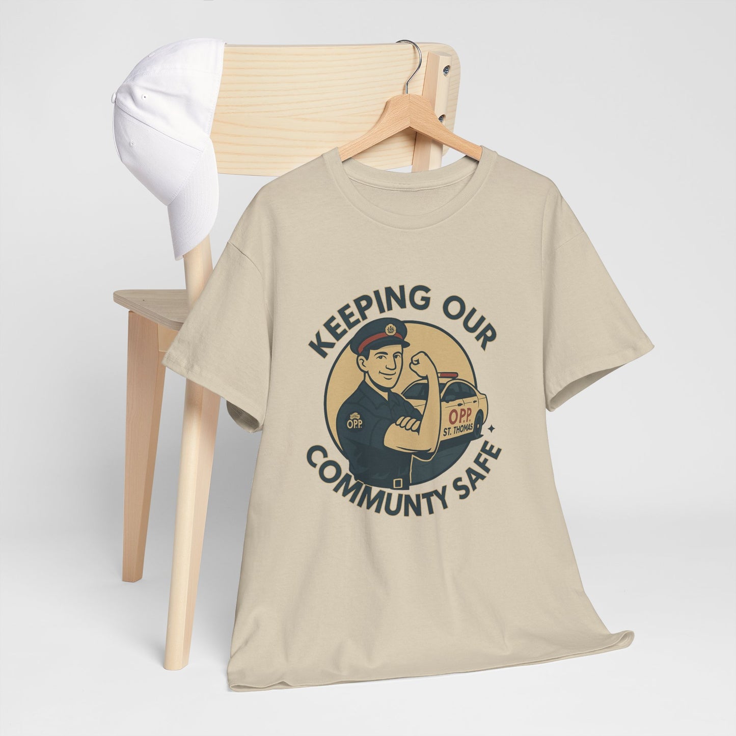 St. Thomas OPP ,Community Safety Unisex Heavy Cotton Tee, Casual Wear, Gift for Safety Advocates, Community Event Shirt, Fundraiser Apparel, Everyday [...]